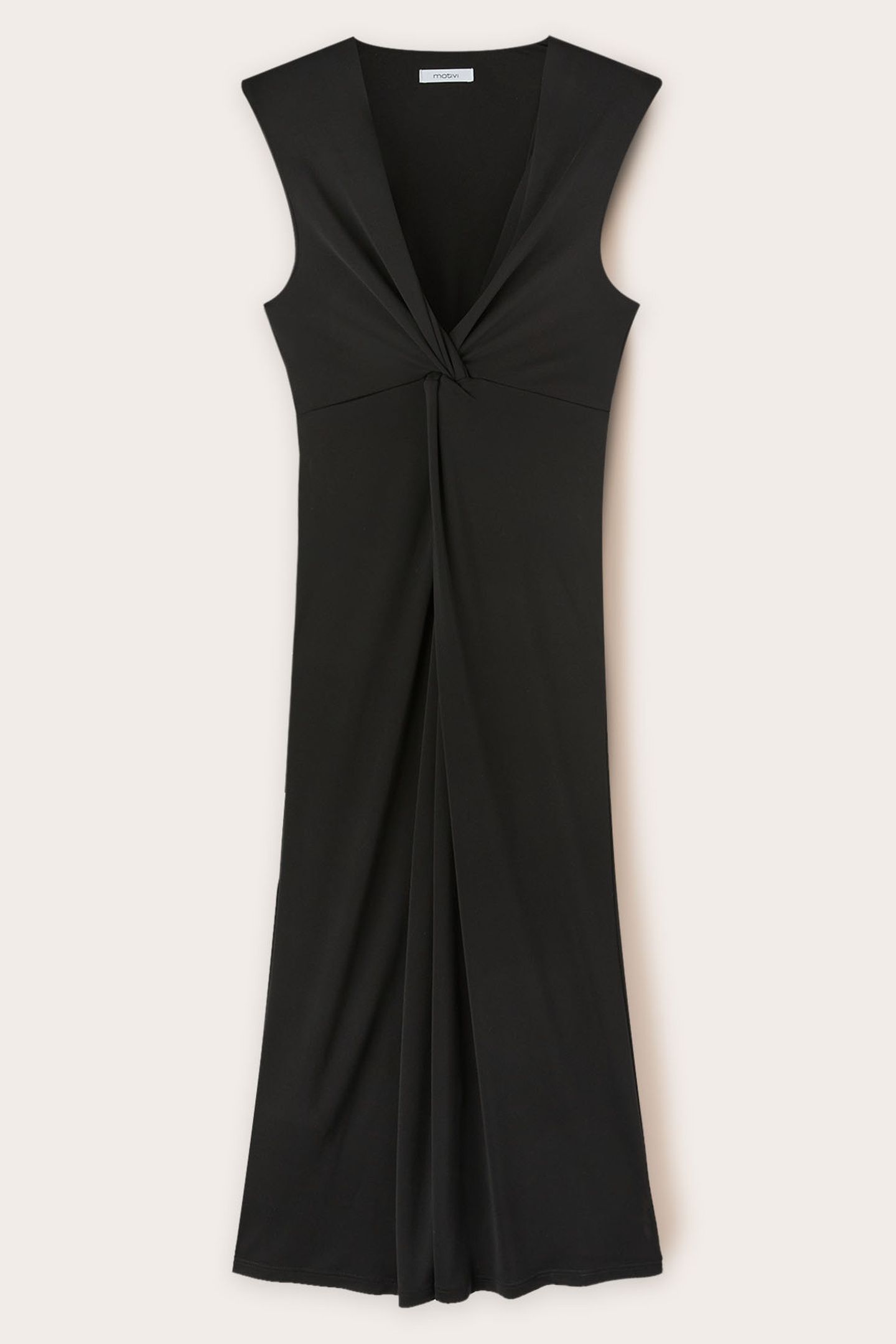 JERSEY DRESS WITH KNOT BLACK 4