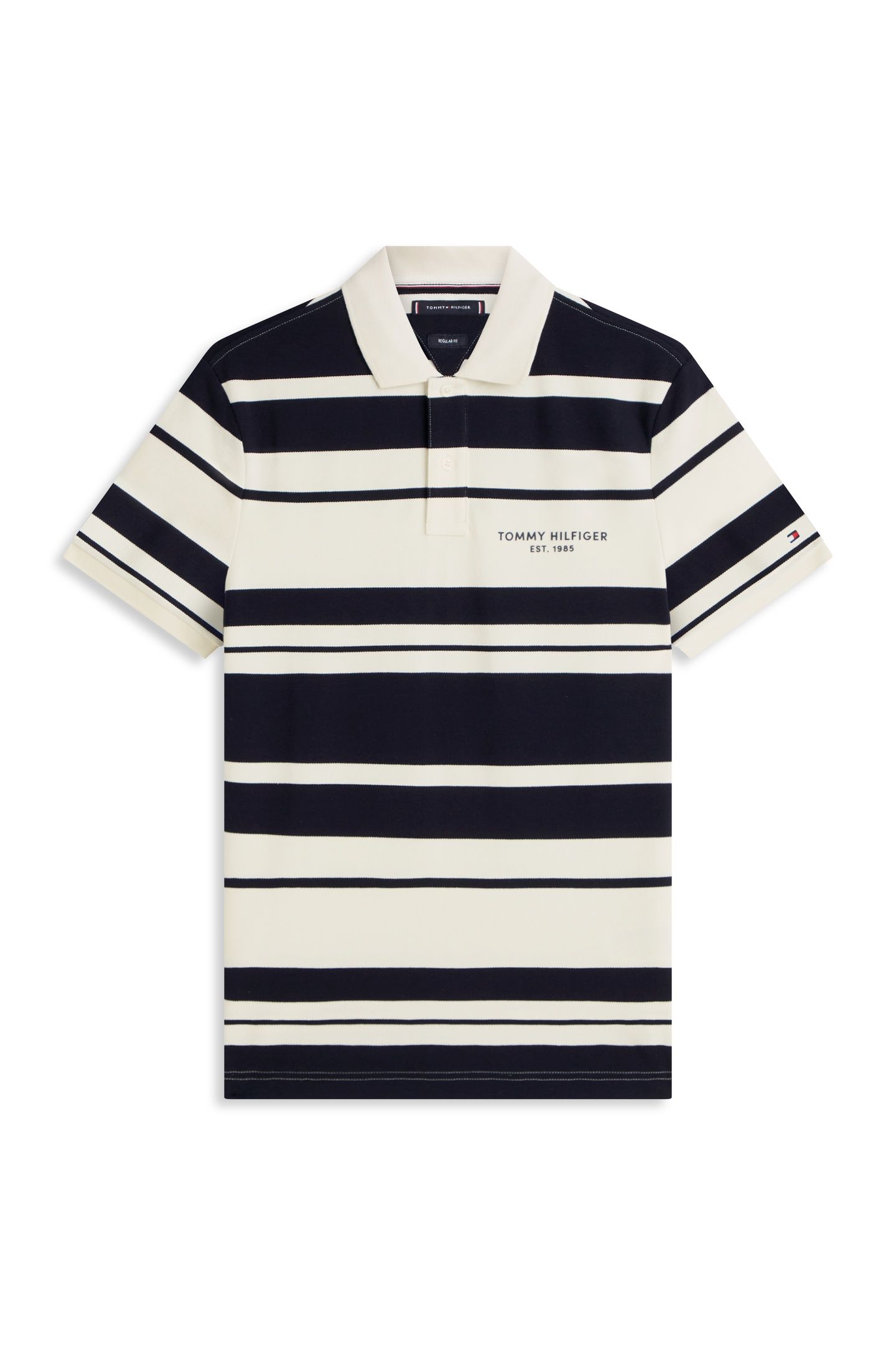 PIQUE MULTI STRIPE POLO IVORY PETAL/DESERT SKY 4