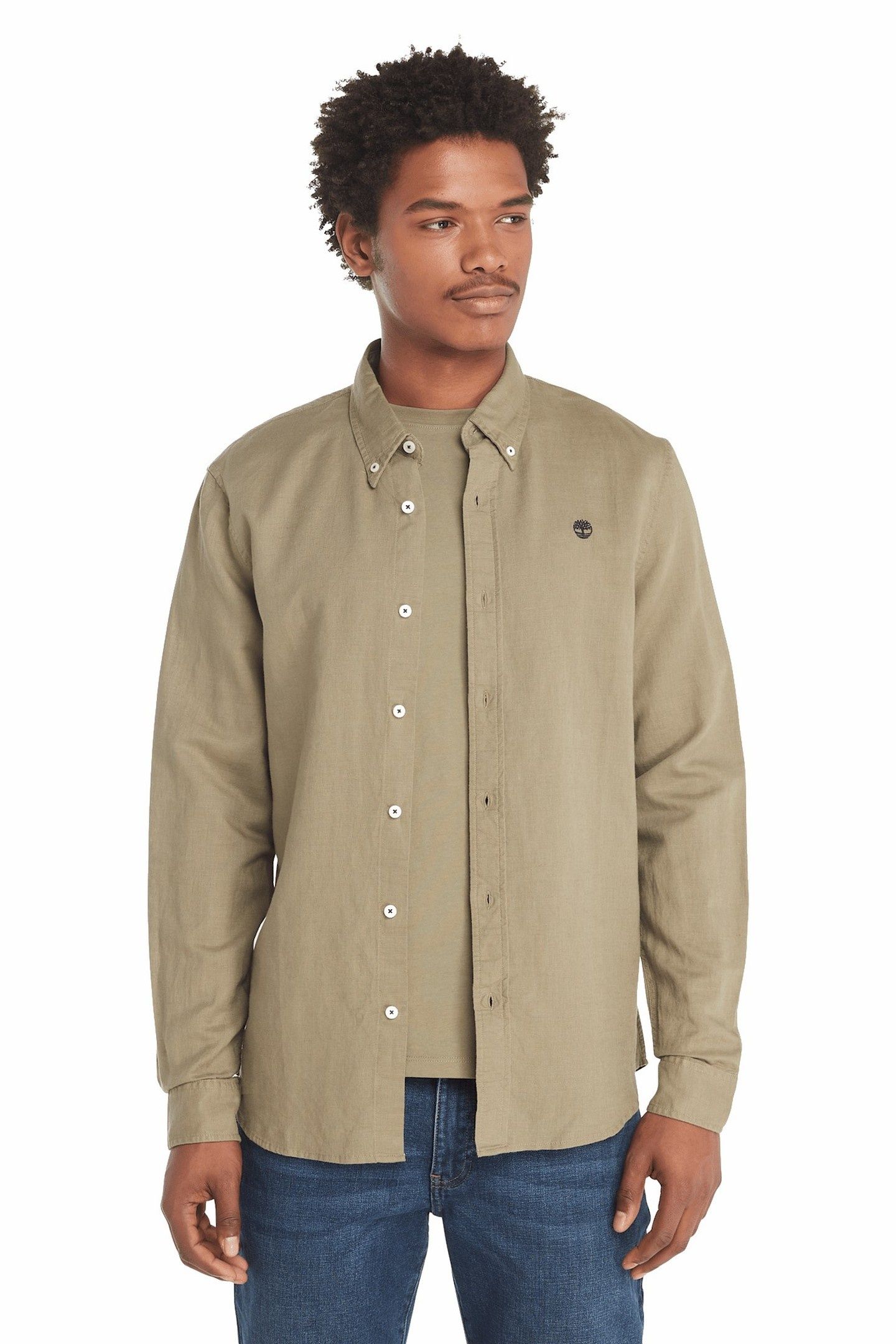 COTTON/LINEN LONG SLEEVE SHIRT CASSEL EARTH 1