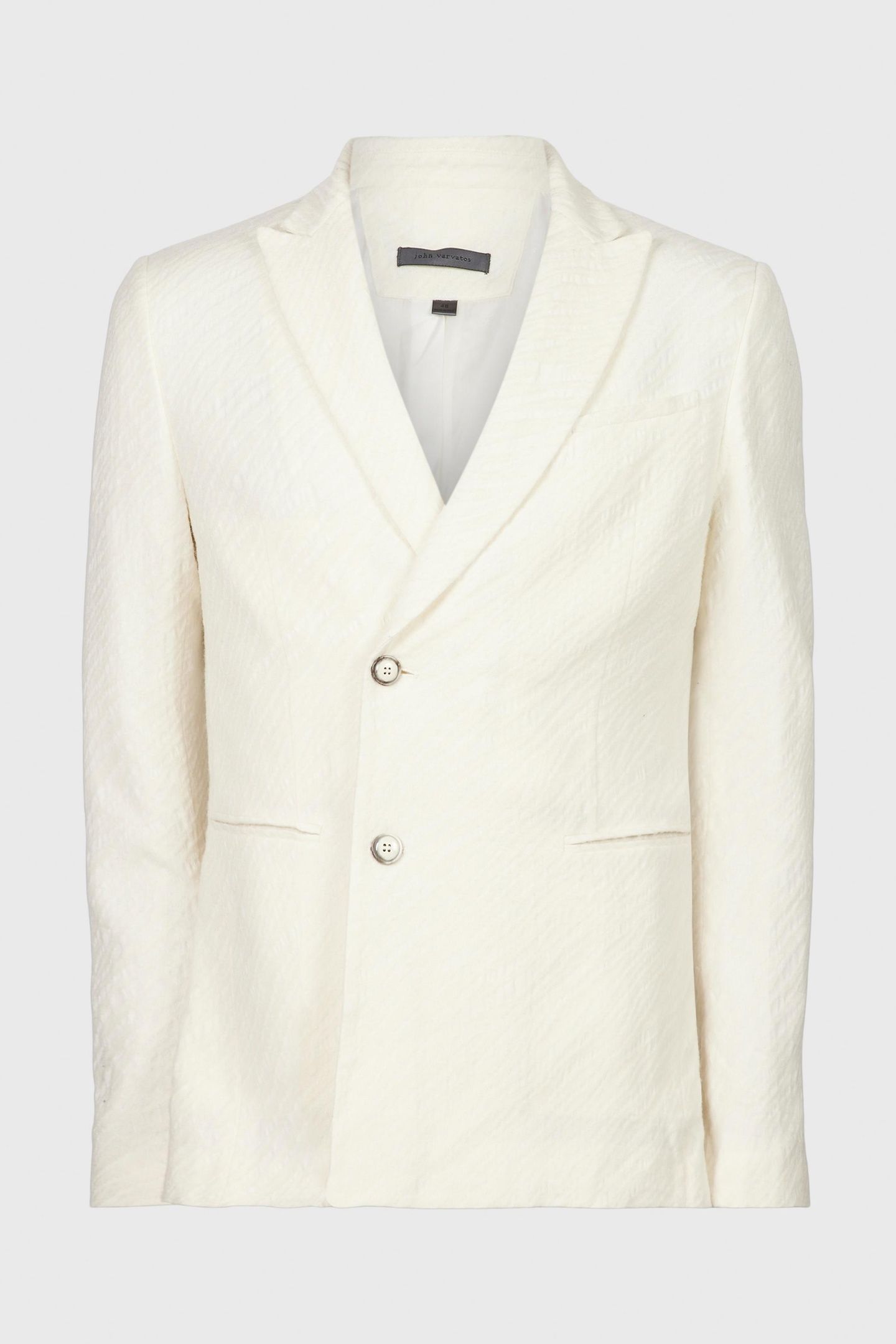 SLIM FIT PEAK LAPEL JACKE SALT 2