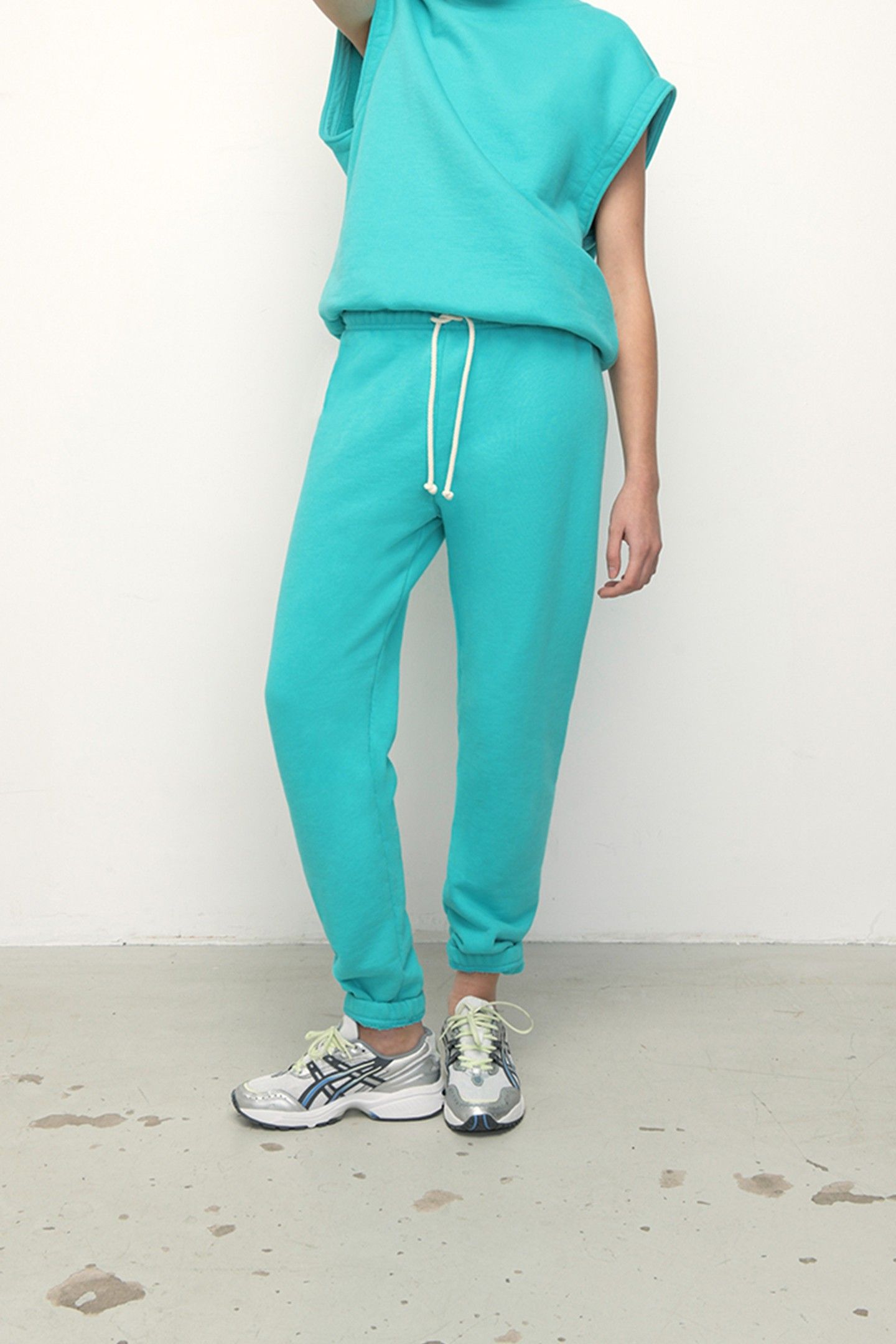 ZUTABAY SWEAT PANTS TURQUOISE 1