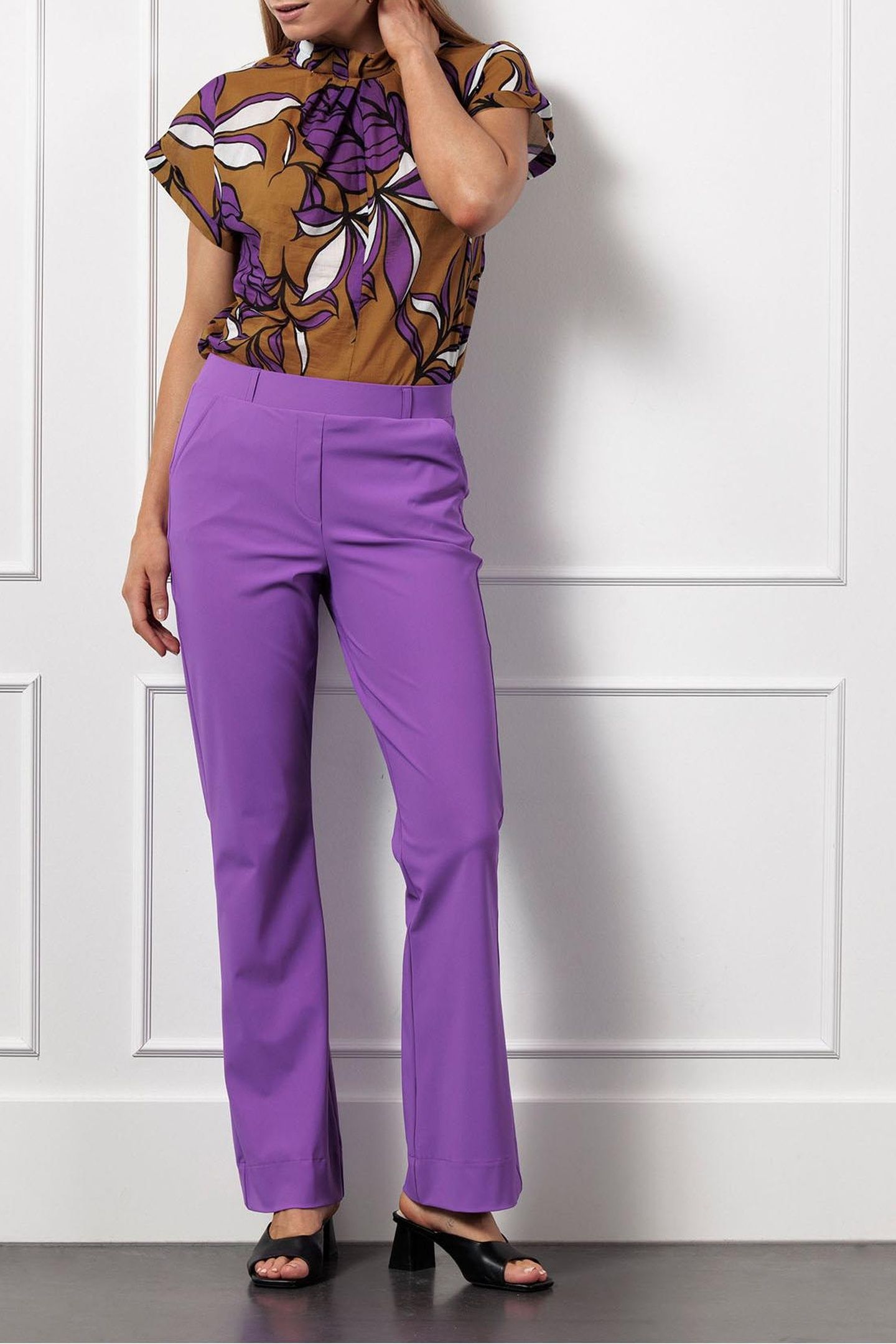FLAIR TROUSERS PURPLE 2