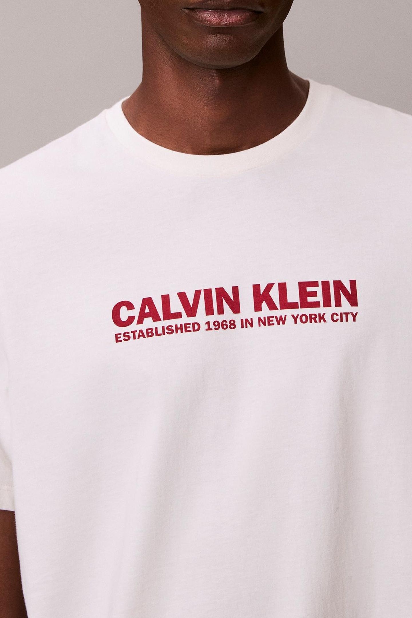 SS 30S SP CALVIN TEE WHITE GREIGE 5