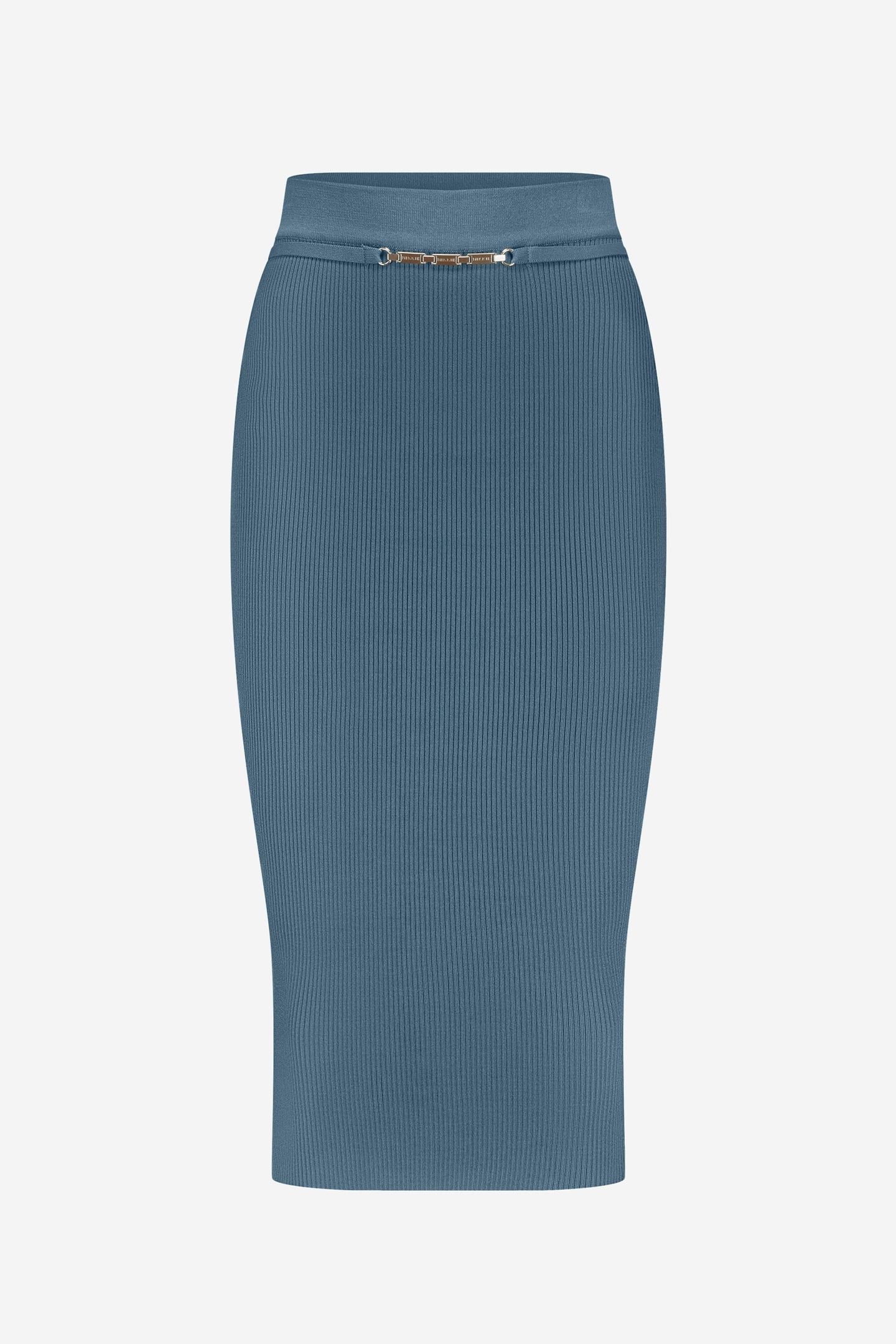 KOCHI MIDI SKIRT TEAL BLUE 1