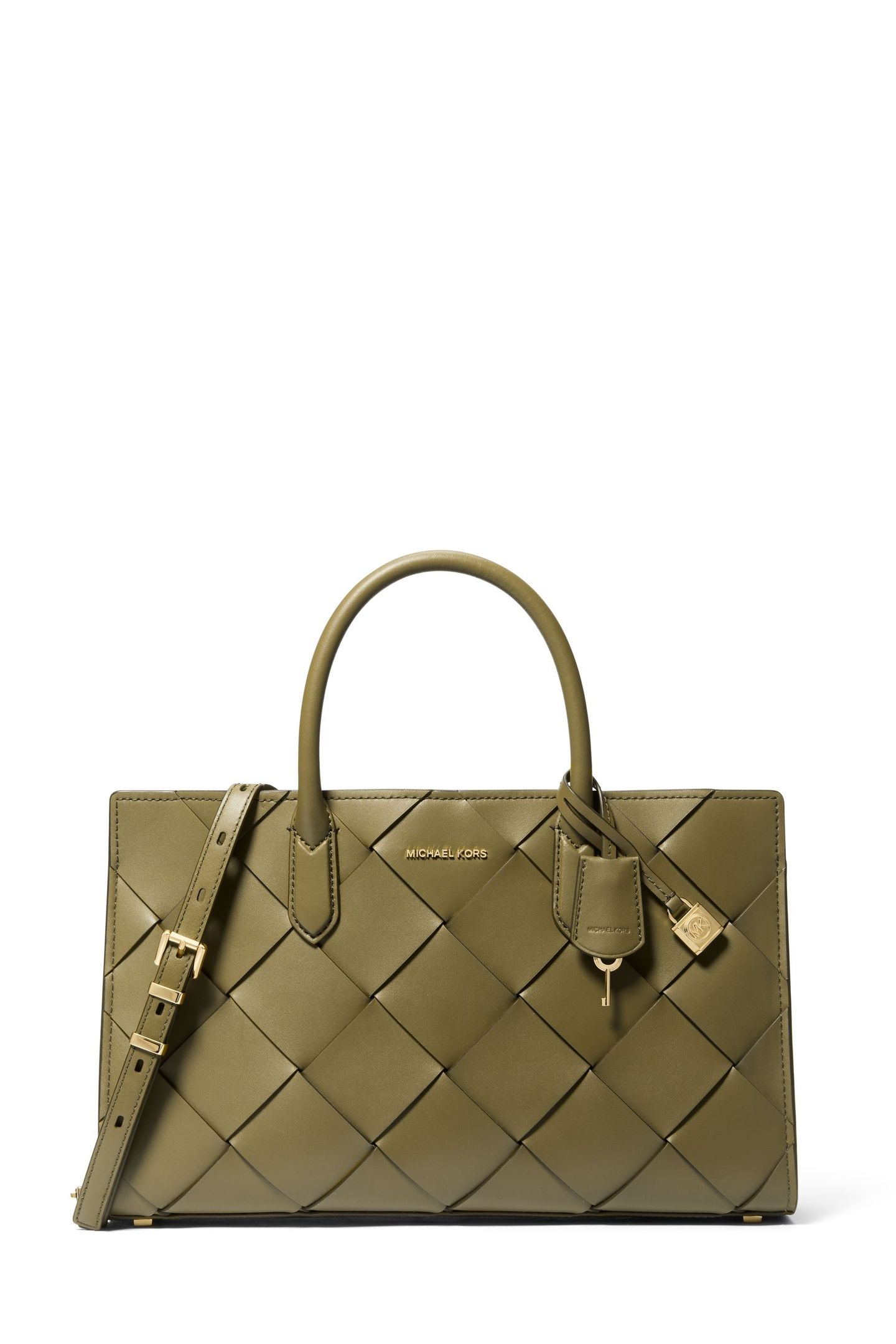 MEDIUM EAST/WEST SATCHEL SAFARI GREEN 2