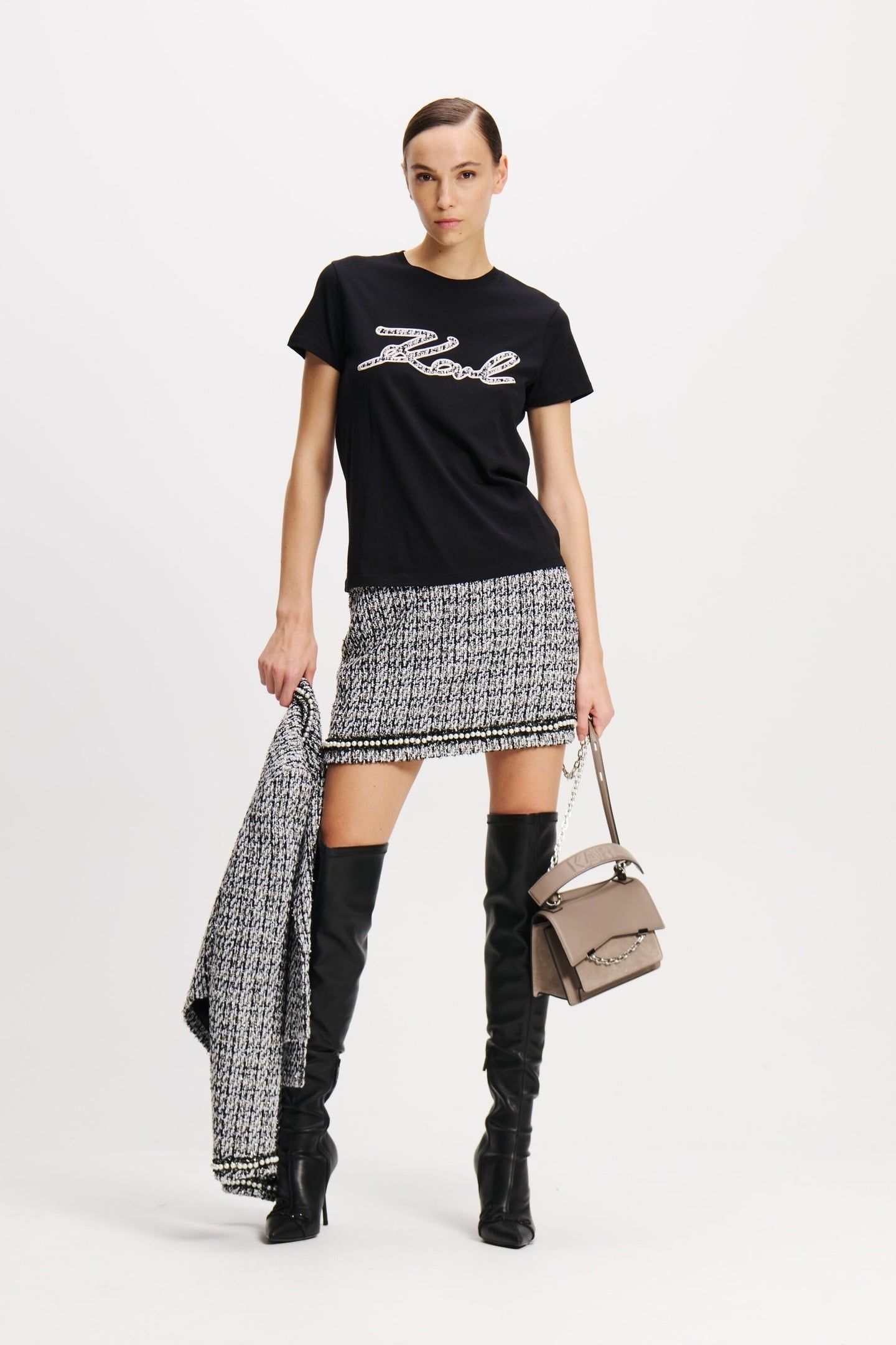 BOUCLE KARL SIGNATURE T-SHIRT BLACK 6