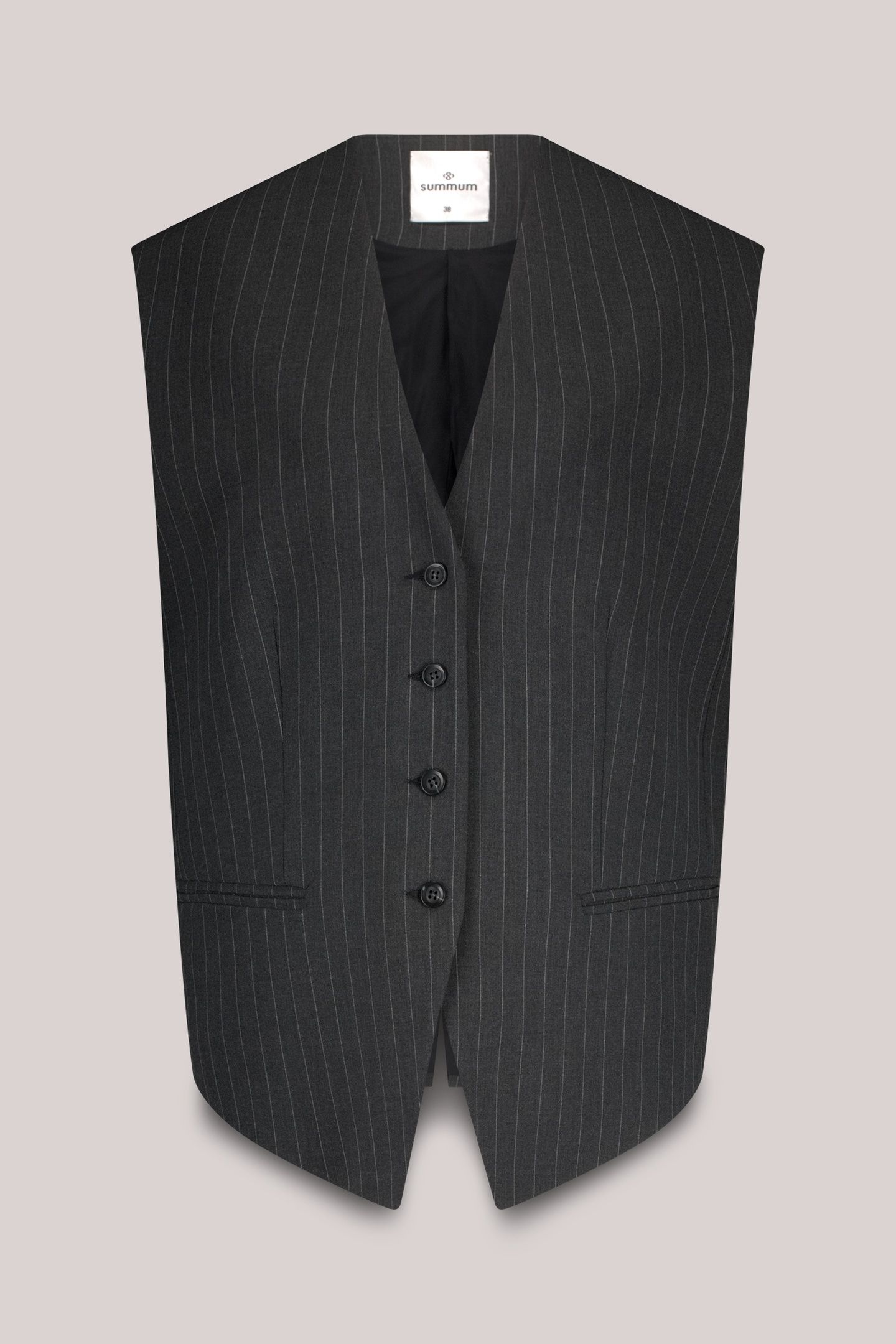GILET PINSTRIPE ANTHRACITE 1