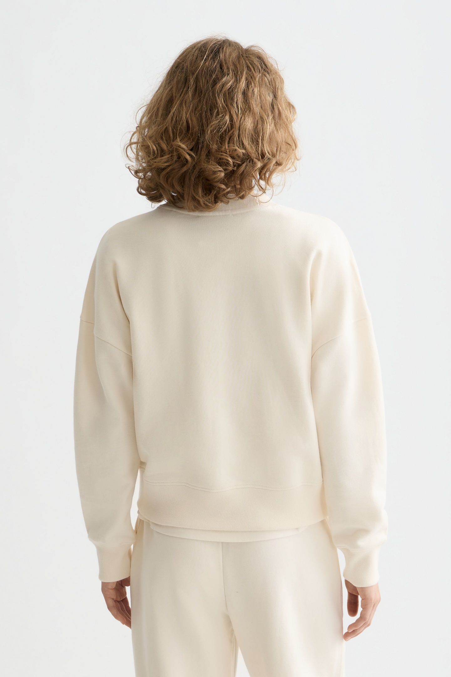 EMBROIDERED LOGO SWEATSHIRT OFF WHITE 3