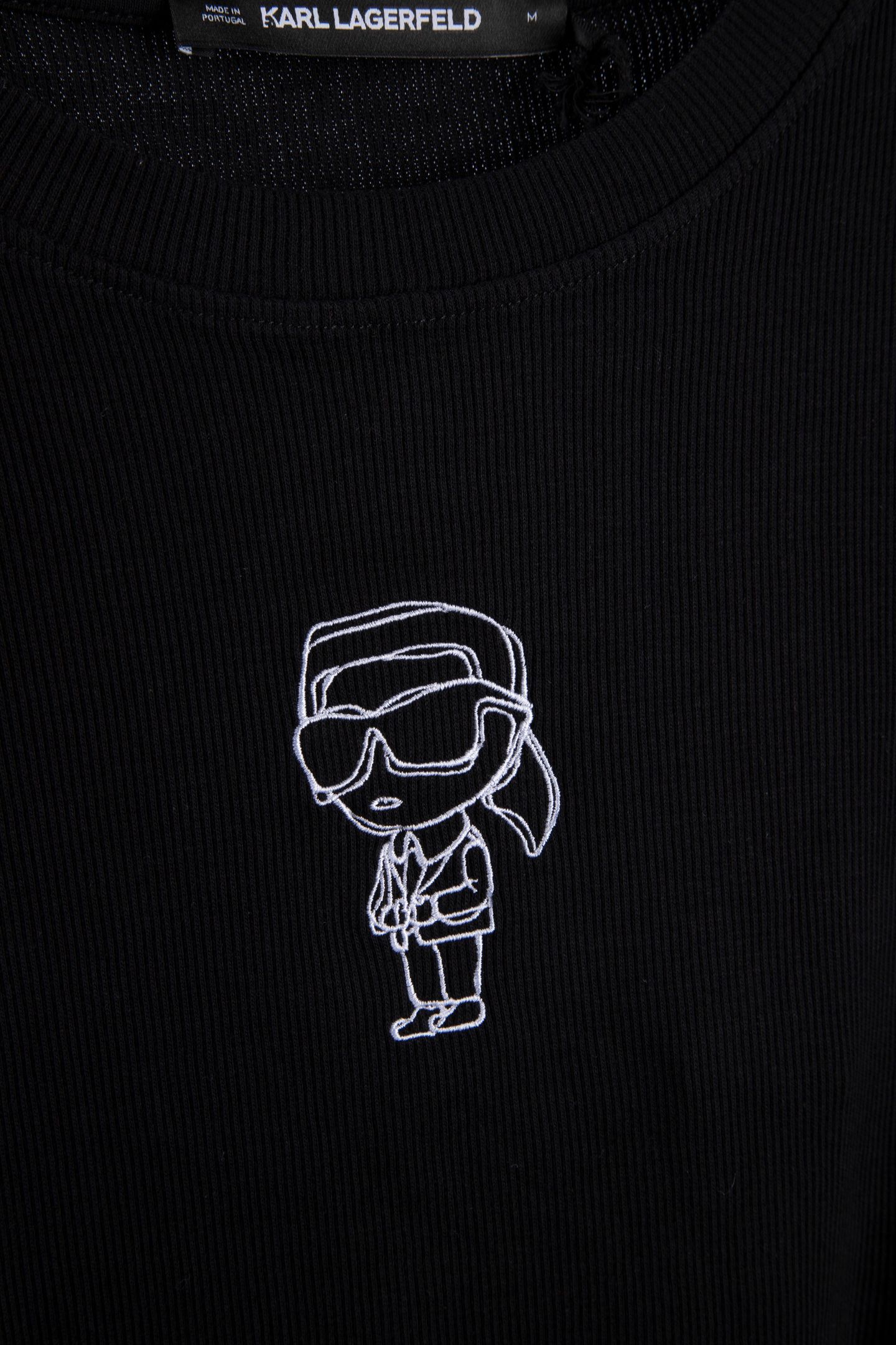 IKON SKETCH EMB RIB T-SHIRT BLACK 4