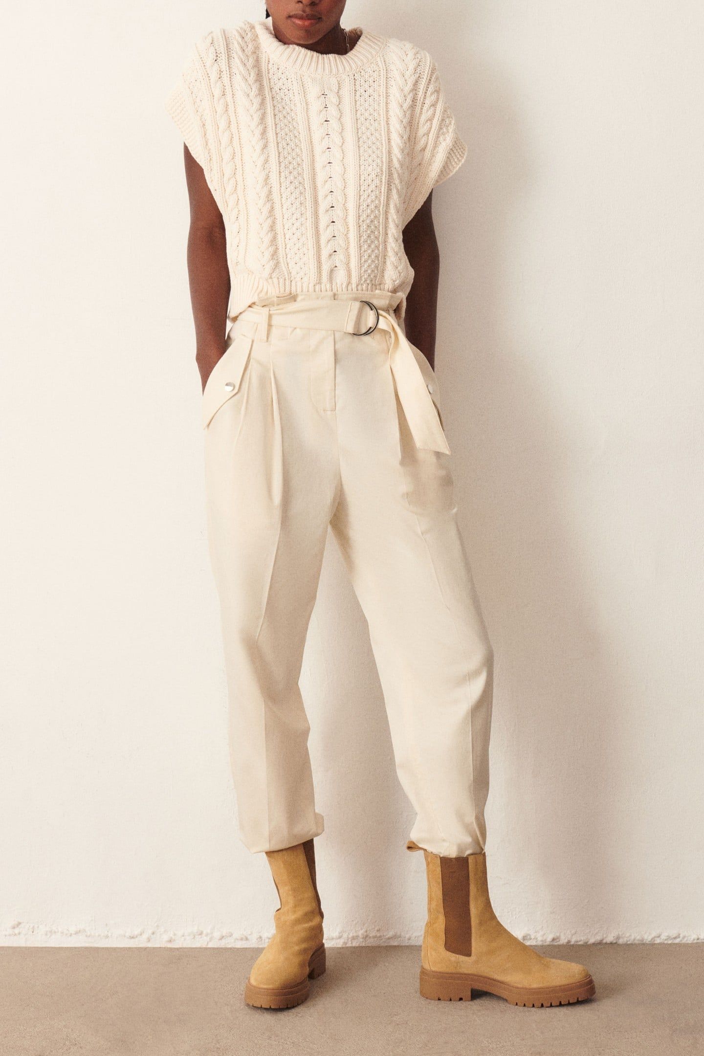 PANTALON MADRID ECRU 1