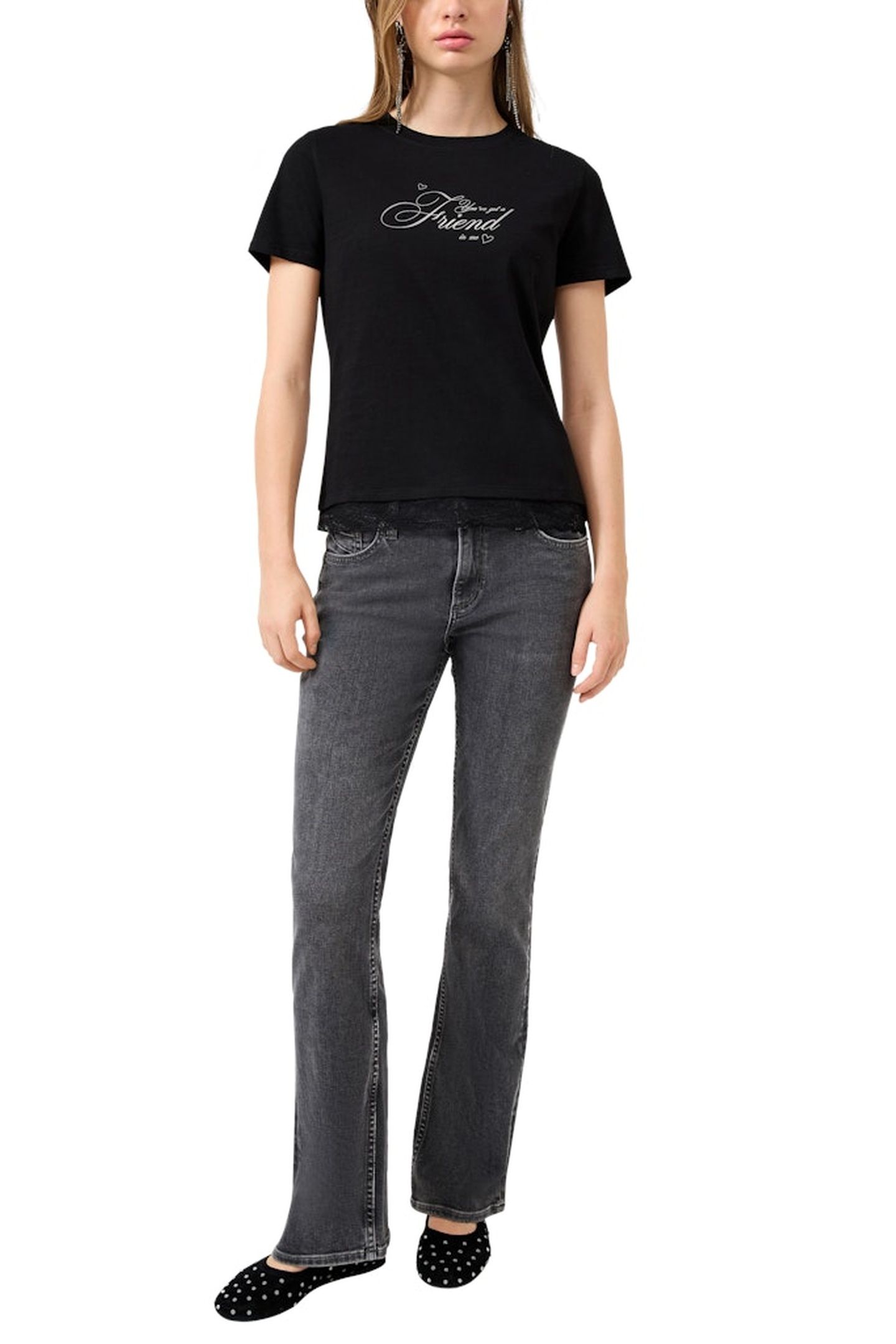 S.OLIVER-QS T-SHIRTS BLACK 2