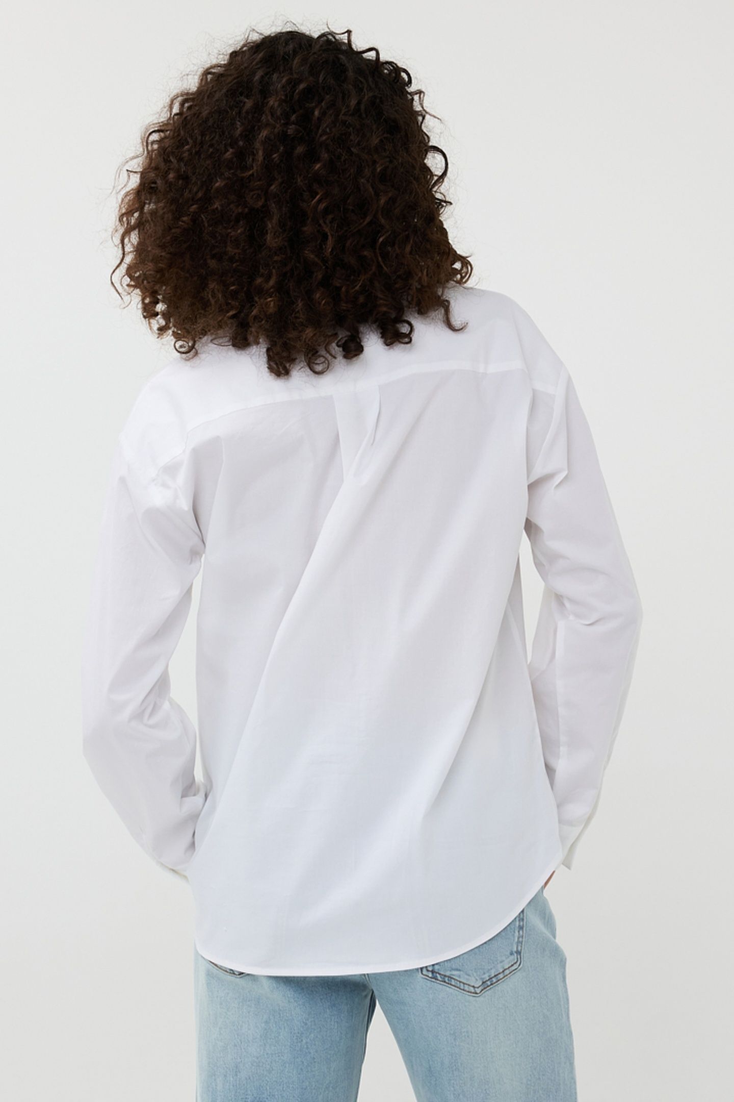 BLOUSE POPLIN RHINESTONES OFF WHITE 3