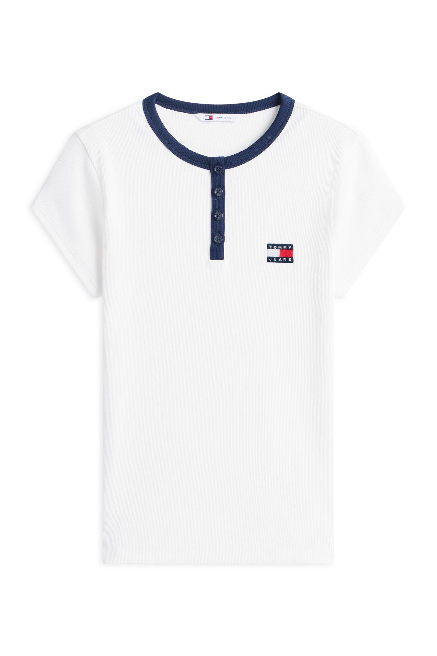 TJW SLIM HENLEY BADGE ECRU 4