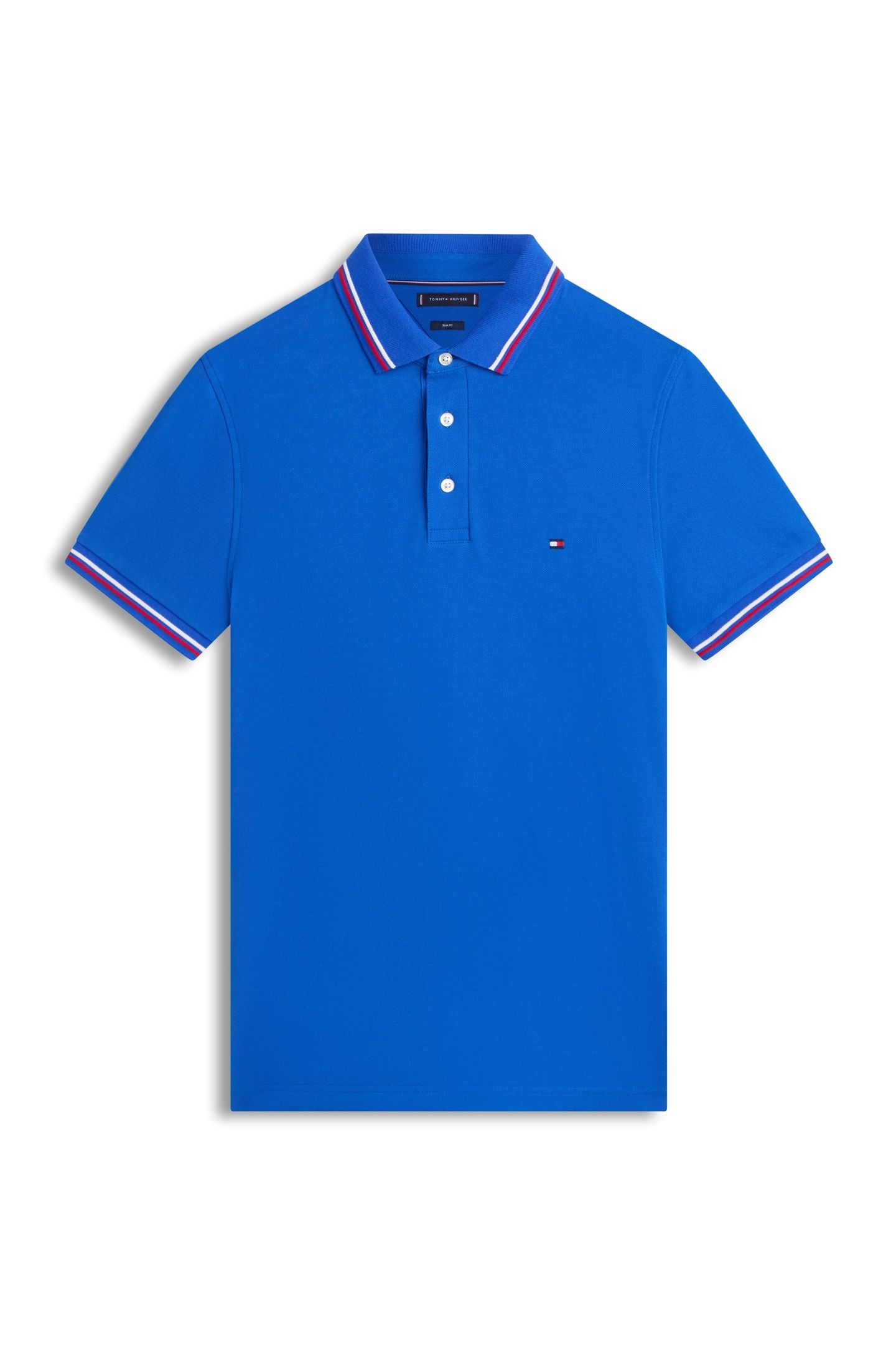 TIPPED SLIM FIT POLO REGAL BLUE 4