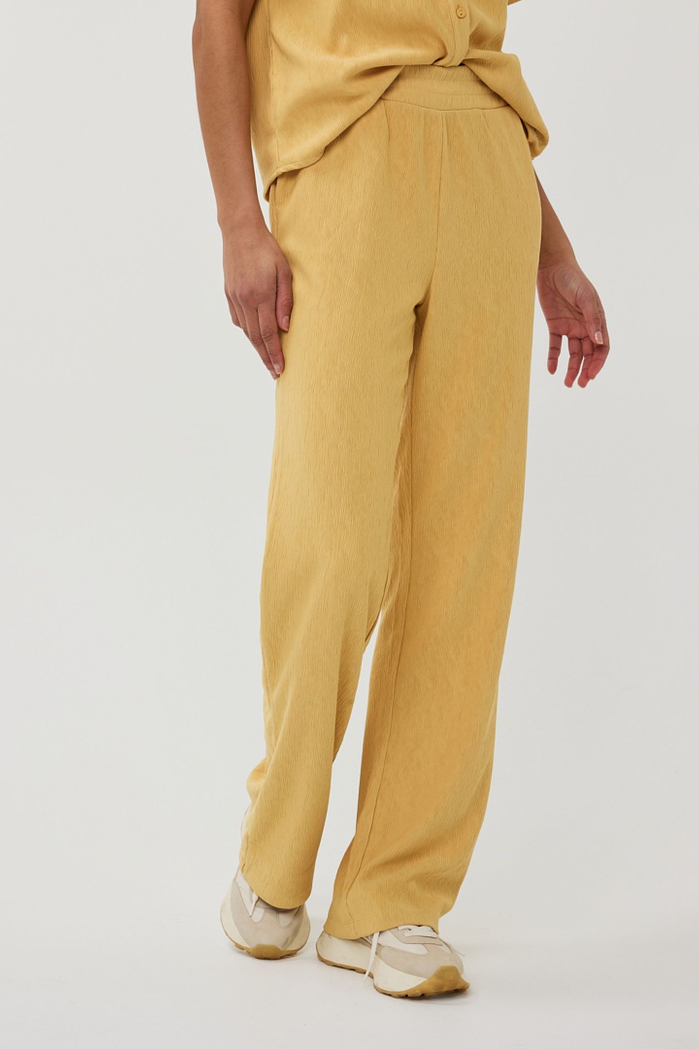 TROUSERS FANCY CRINKLE YELLOW 3