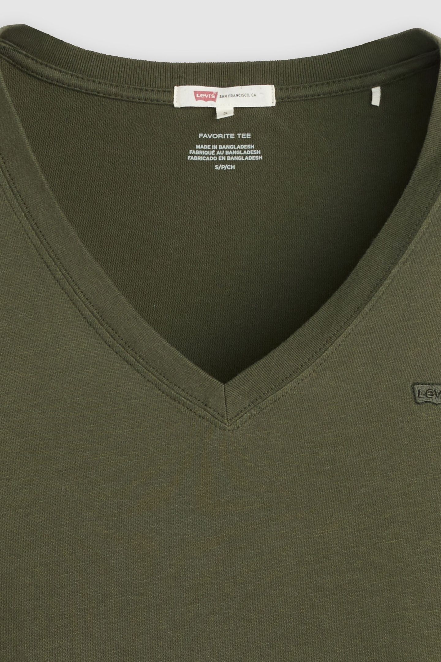 FAVORITE COTTON V-NECK TEE 4