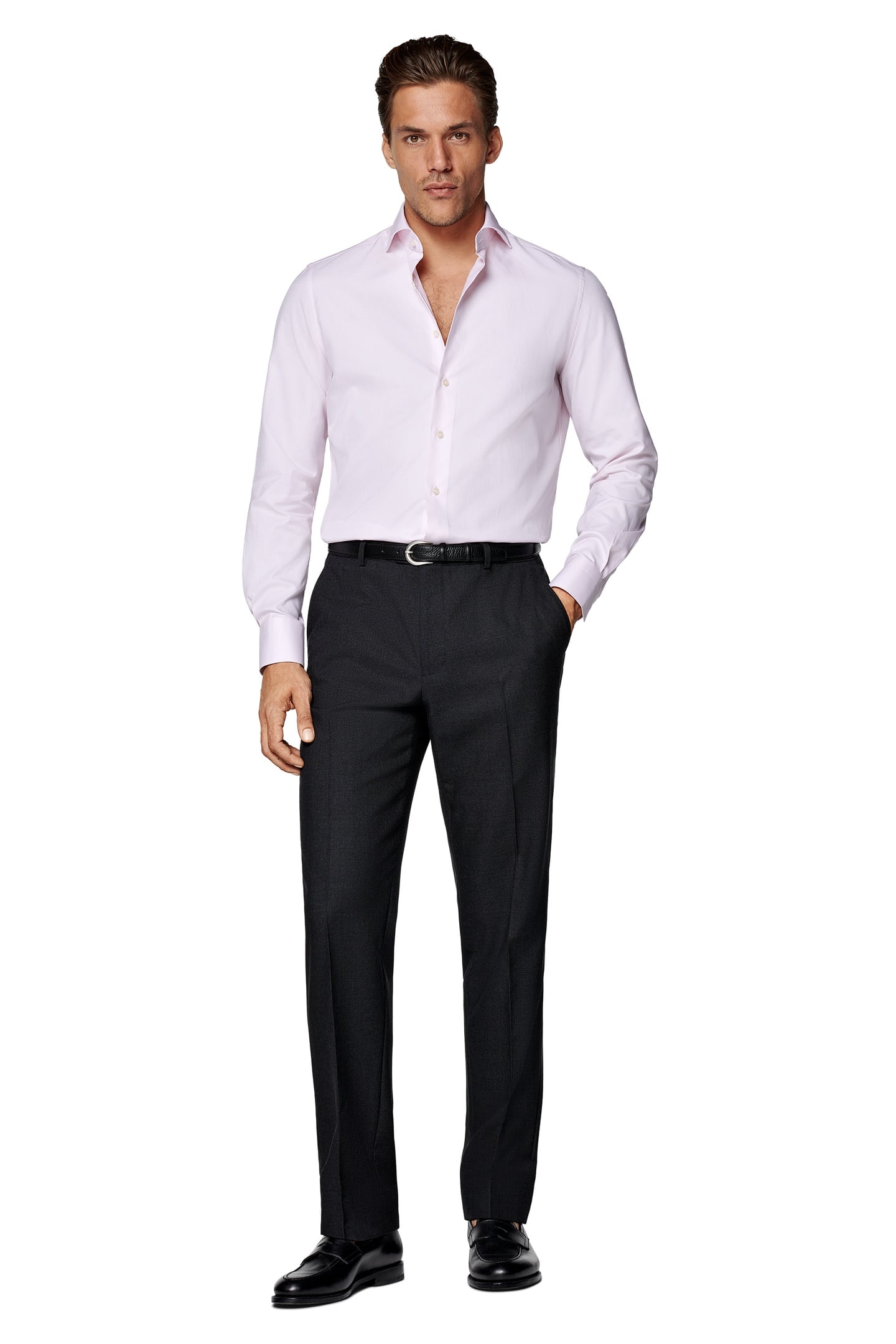 PLAIN CUTAWAY FORMAL SHIRTS PINK 1