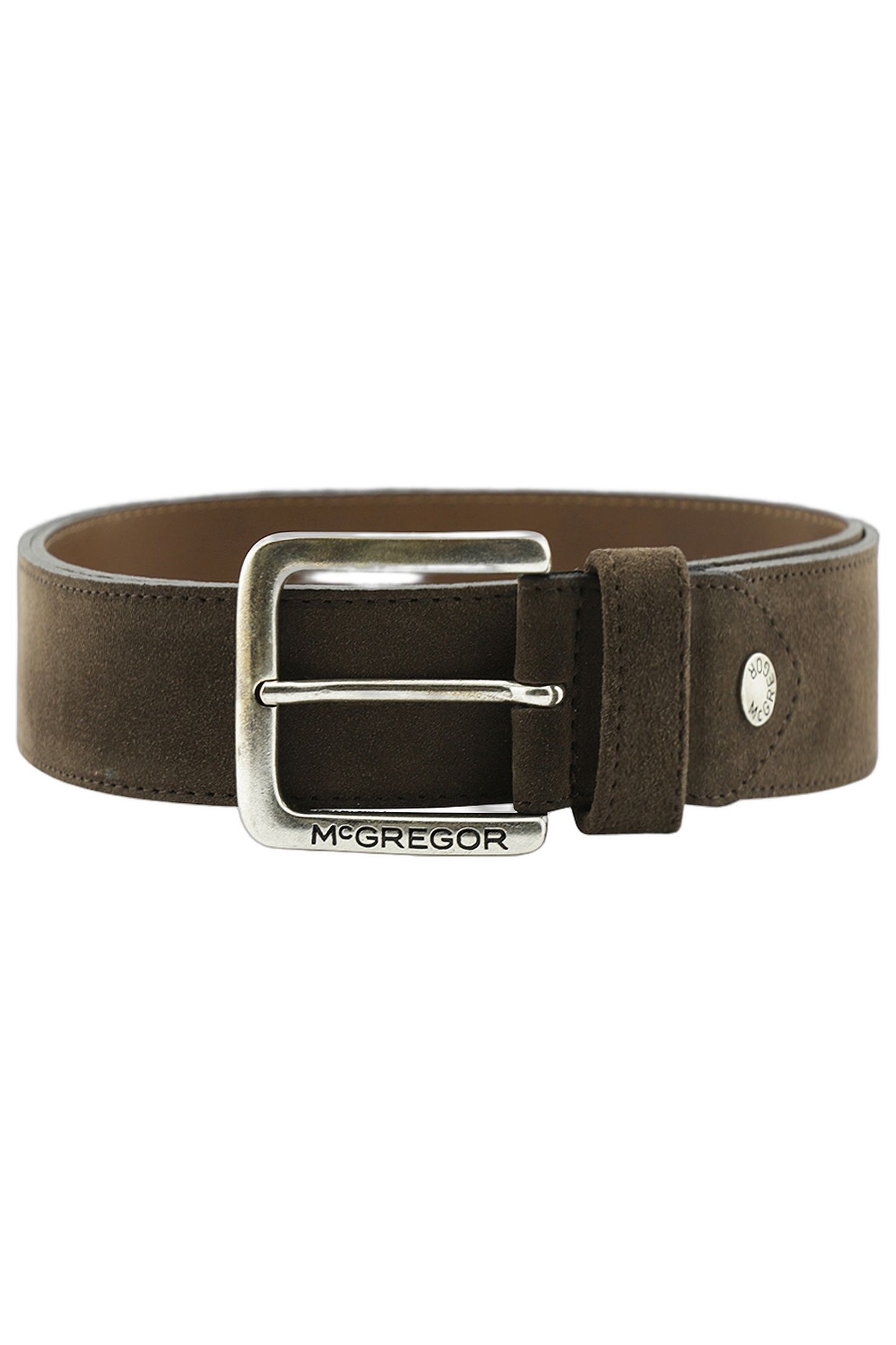 SUEDE BELT DARK BROWN 1