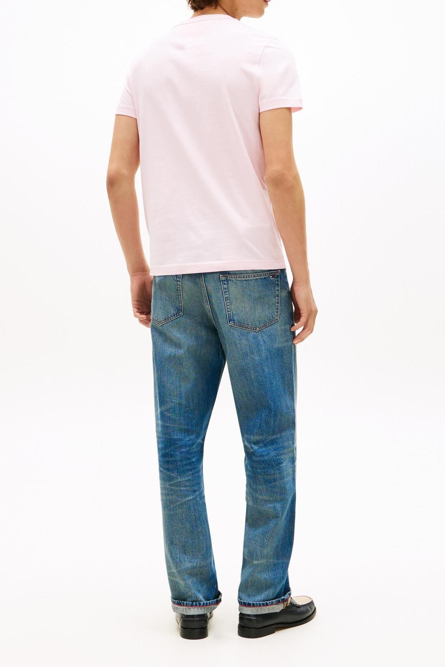 TOMMY LOGO TEE PINK LILY 3