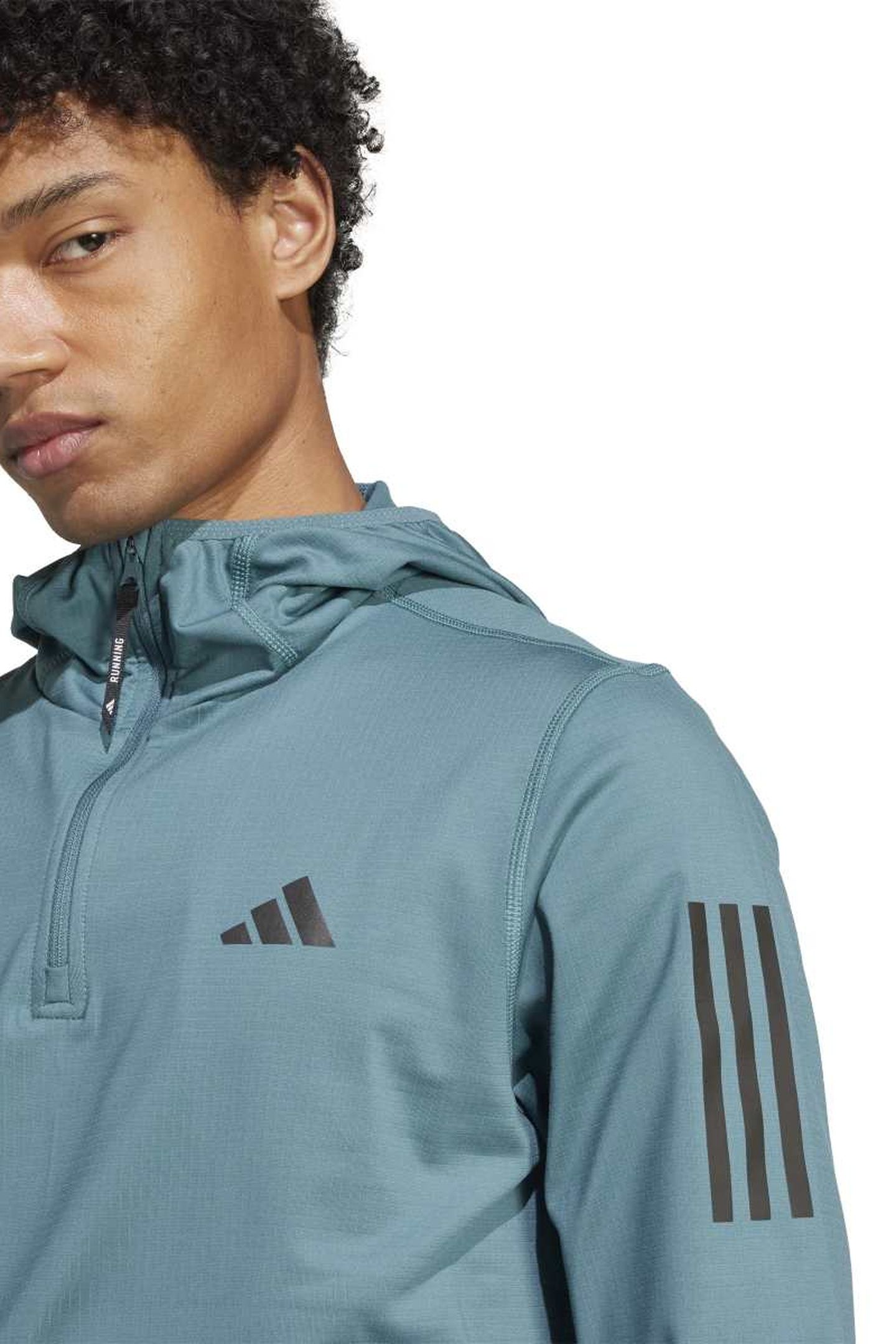 UNISEX PERFORMANCE OWN THE RUN WINTERIZED HOODED HALF-ZIP PR 5