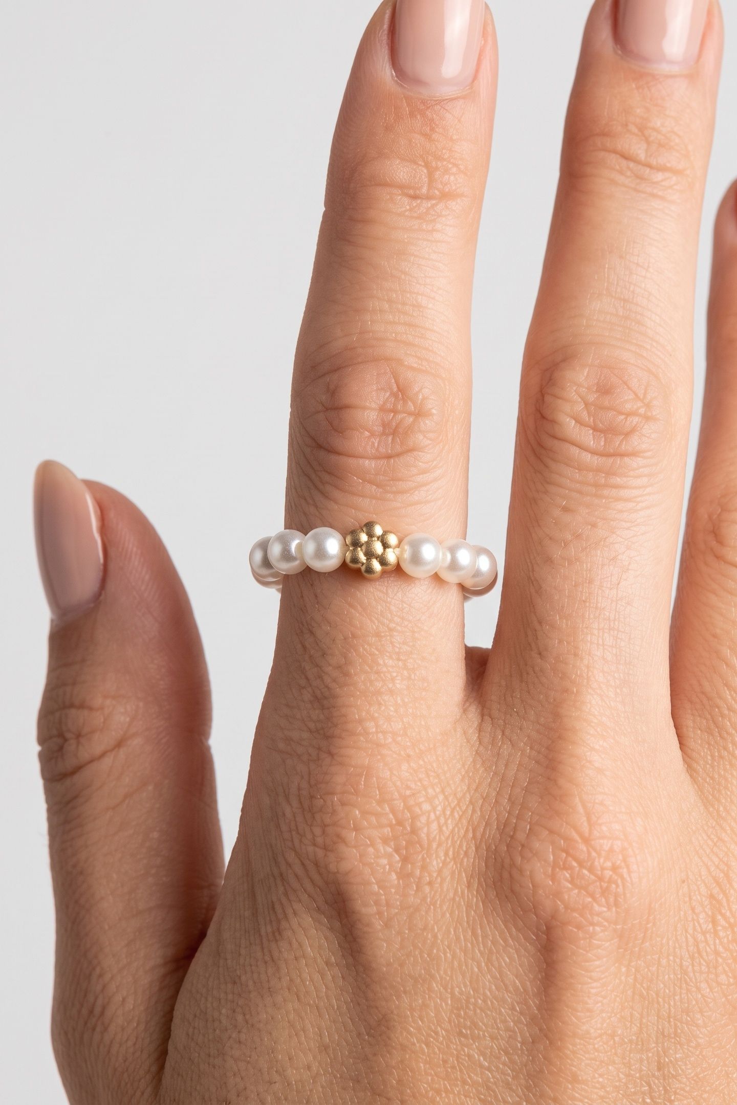 ANXIETY SHINY BLOOM RING GOLD / 56-60 1