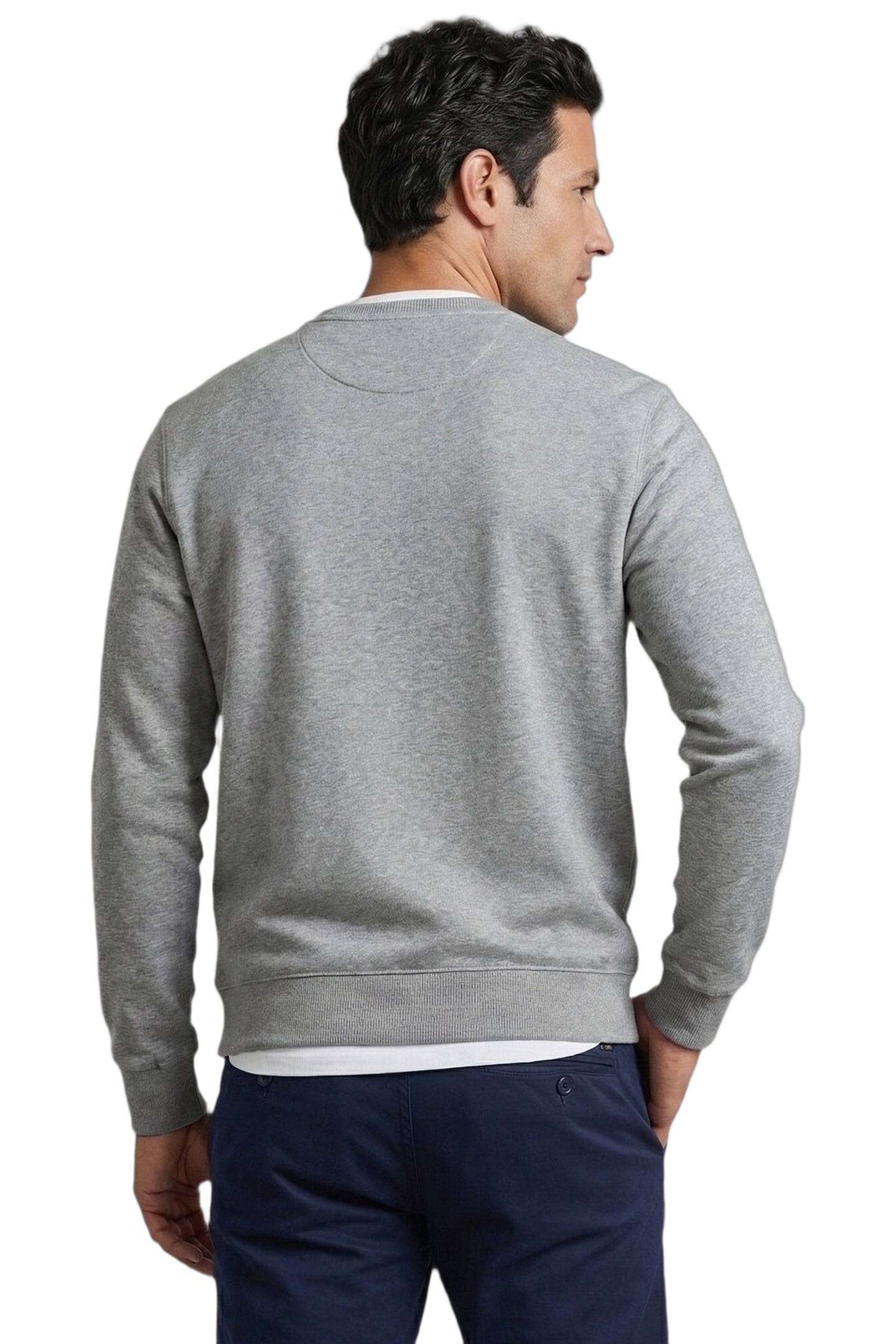 GRAPHIC CREW MEDIUM GREY MELANGE 2