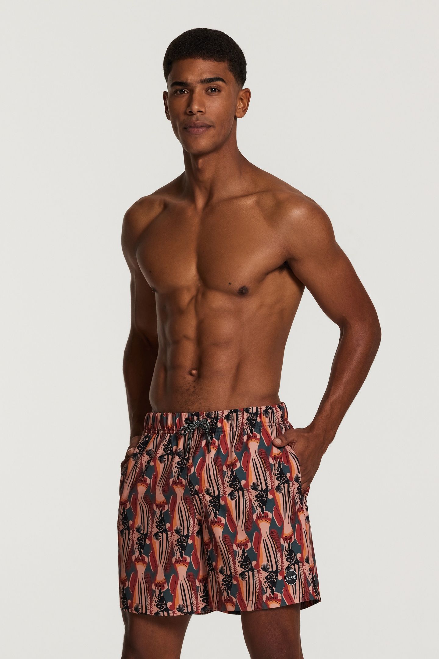 STRETCH SWIMSHORT CATCH OF THE DAY SMOKEY GREEN 2