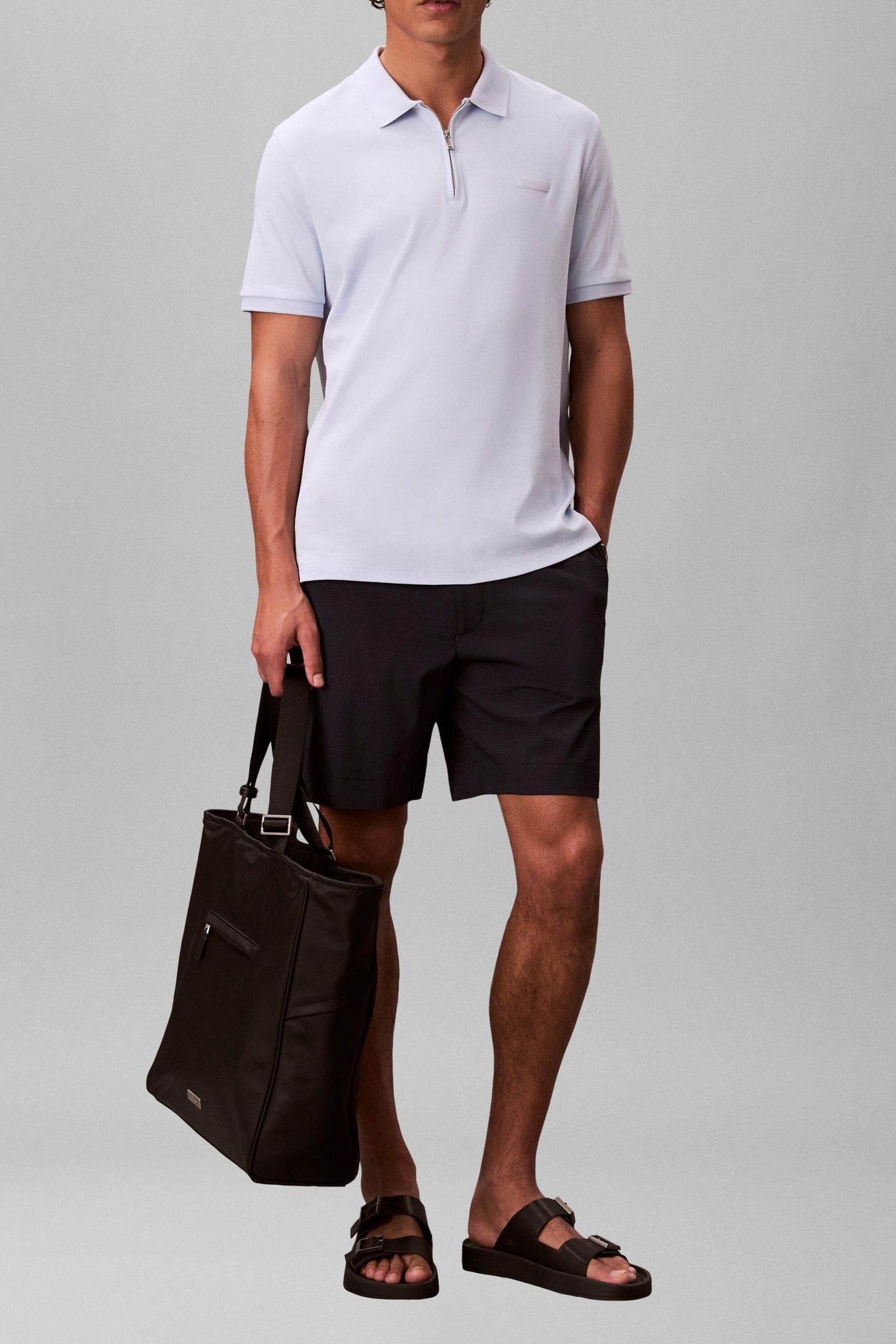SS SLIM SUPIMA ZIP POLO HEAVENLY IRIS 2