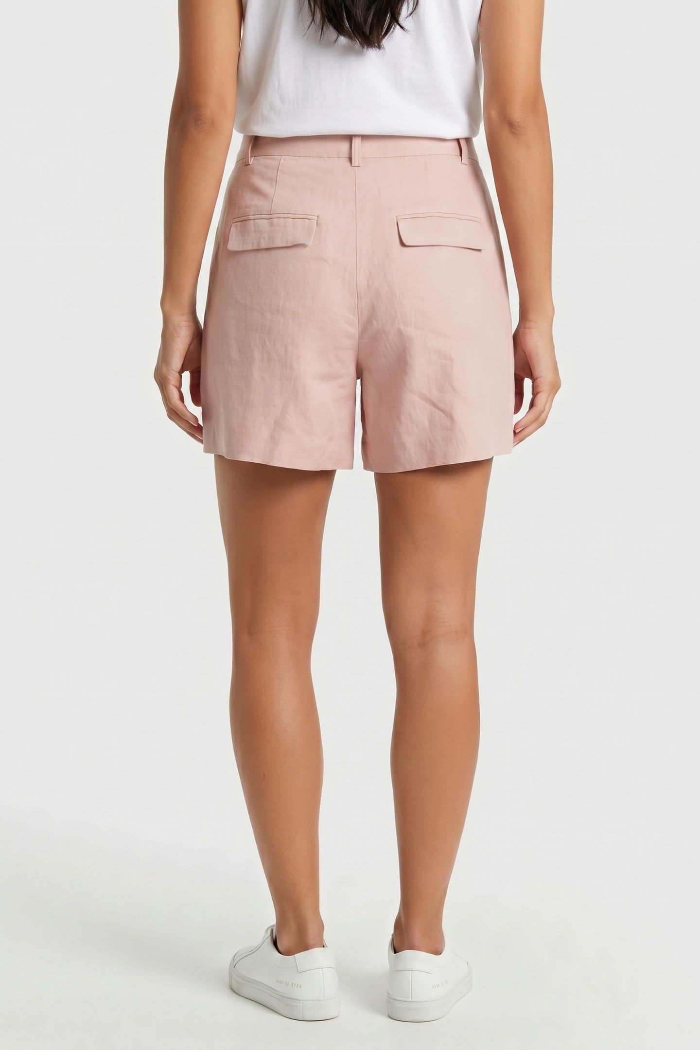 NALA LINNEN SHORTS ORANGE 2
