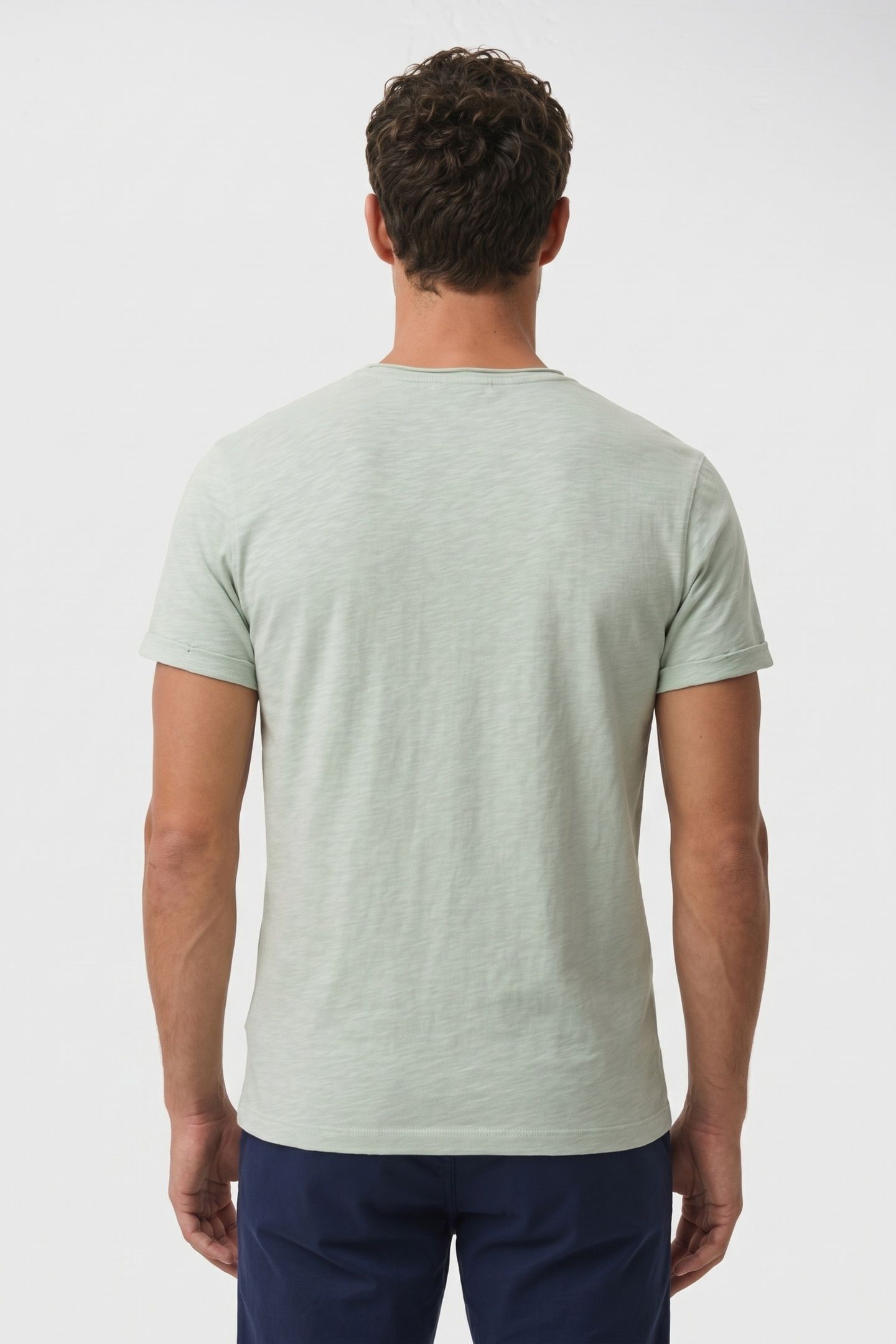 T-SHIRT CREWNECK SLUB MINT 2