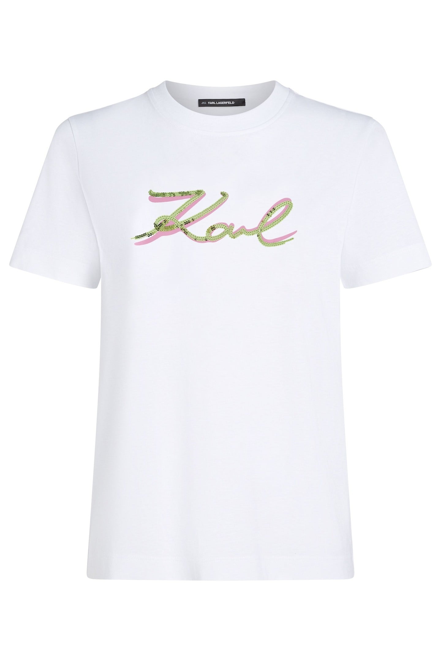 SIGNATURE SEQUINS T-SHIRT WHITE 6