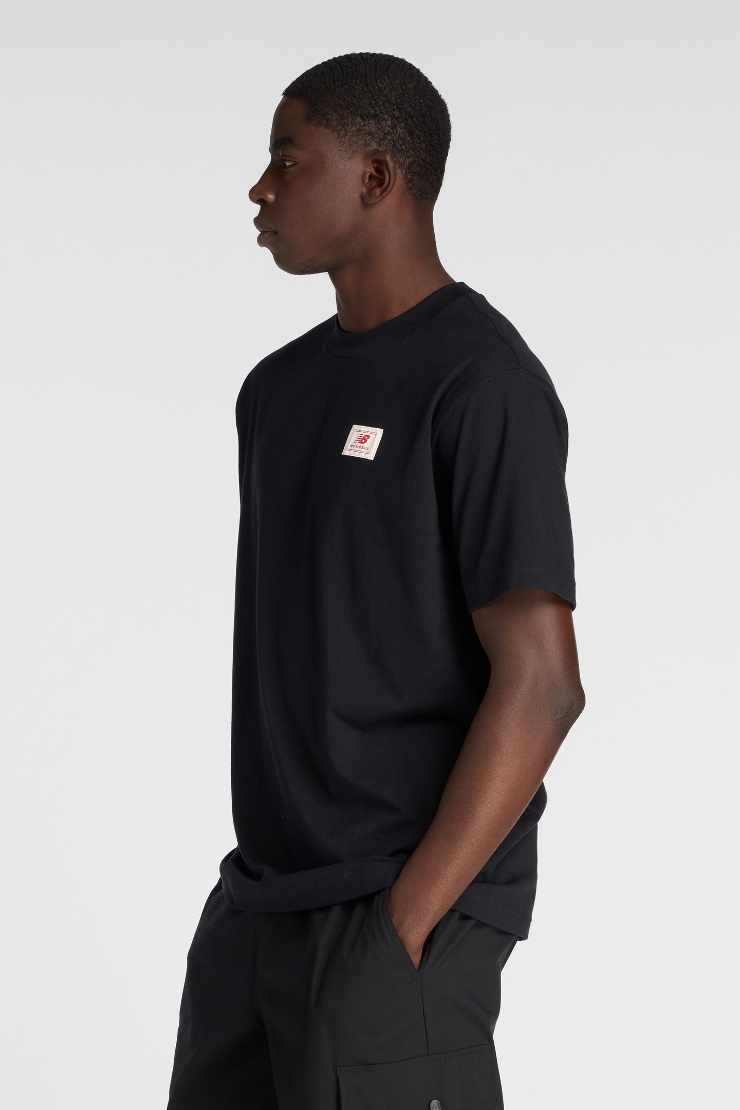 WOVEN LABEL T-SHIRT BLACK 3