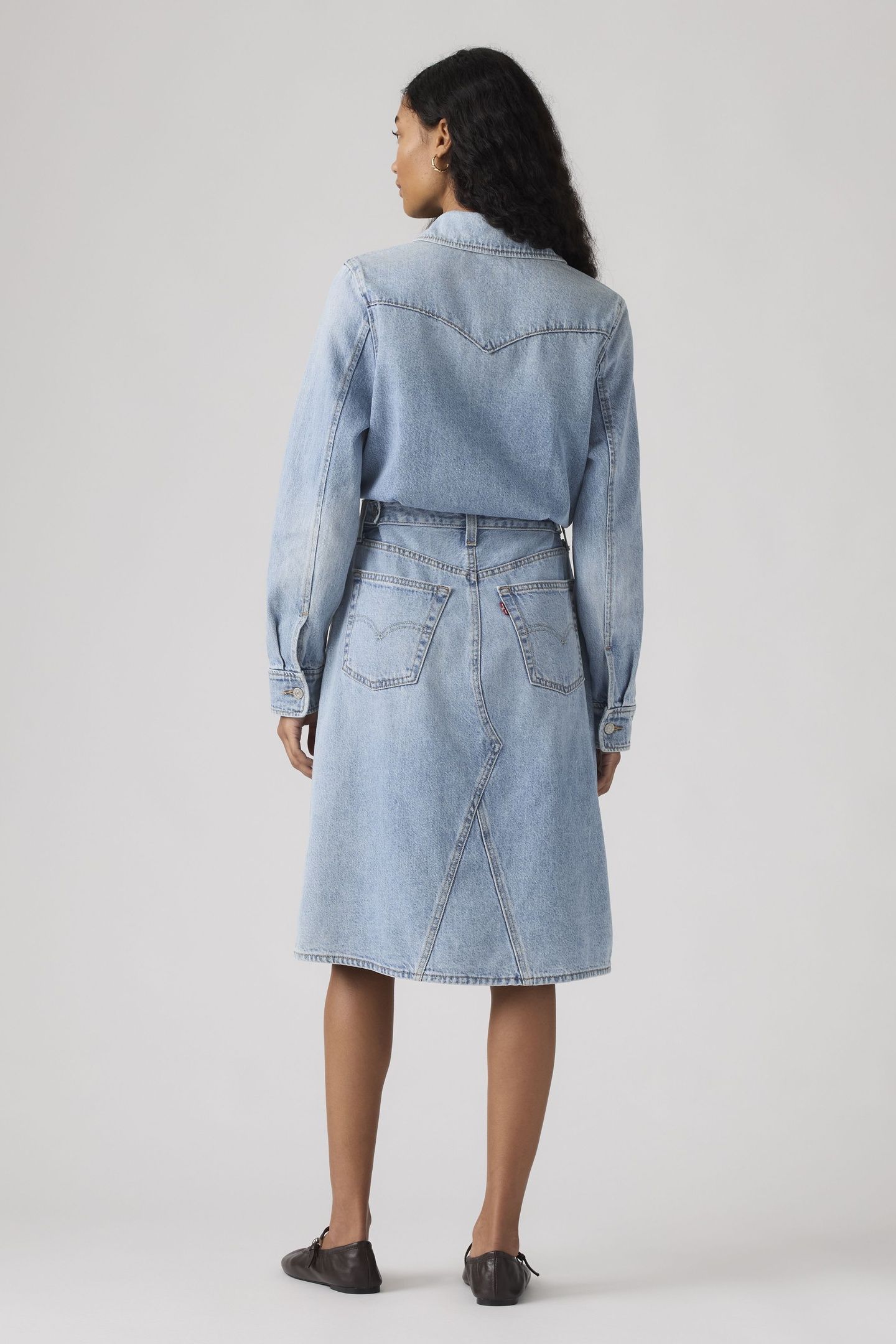 LONG SLEEVE A LINE WESTERN DRESS 3