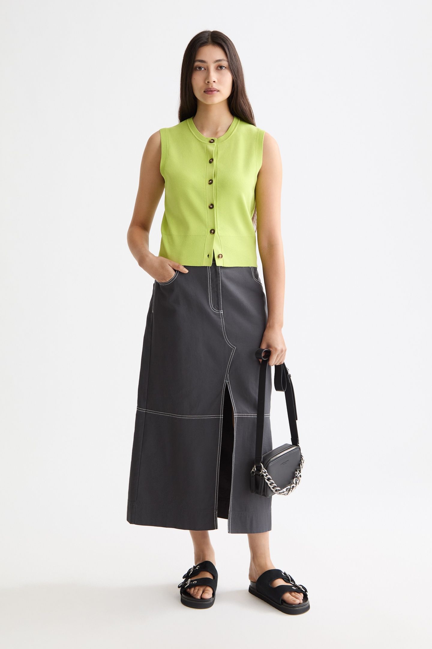 COMPACT KNITTED SPENCER GREEN GLOW 2