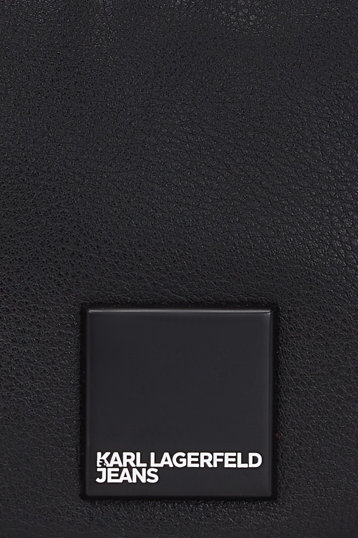 KLJ BOX LOGO SOFT HALFMOON BAG BLACK 5