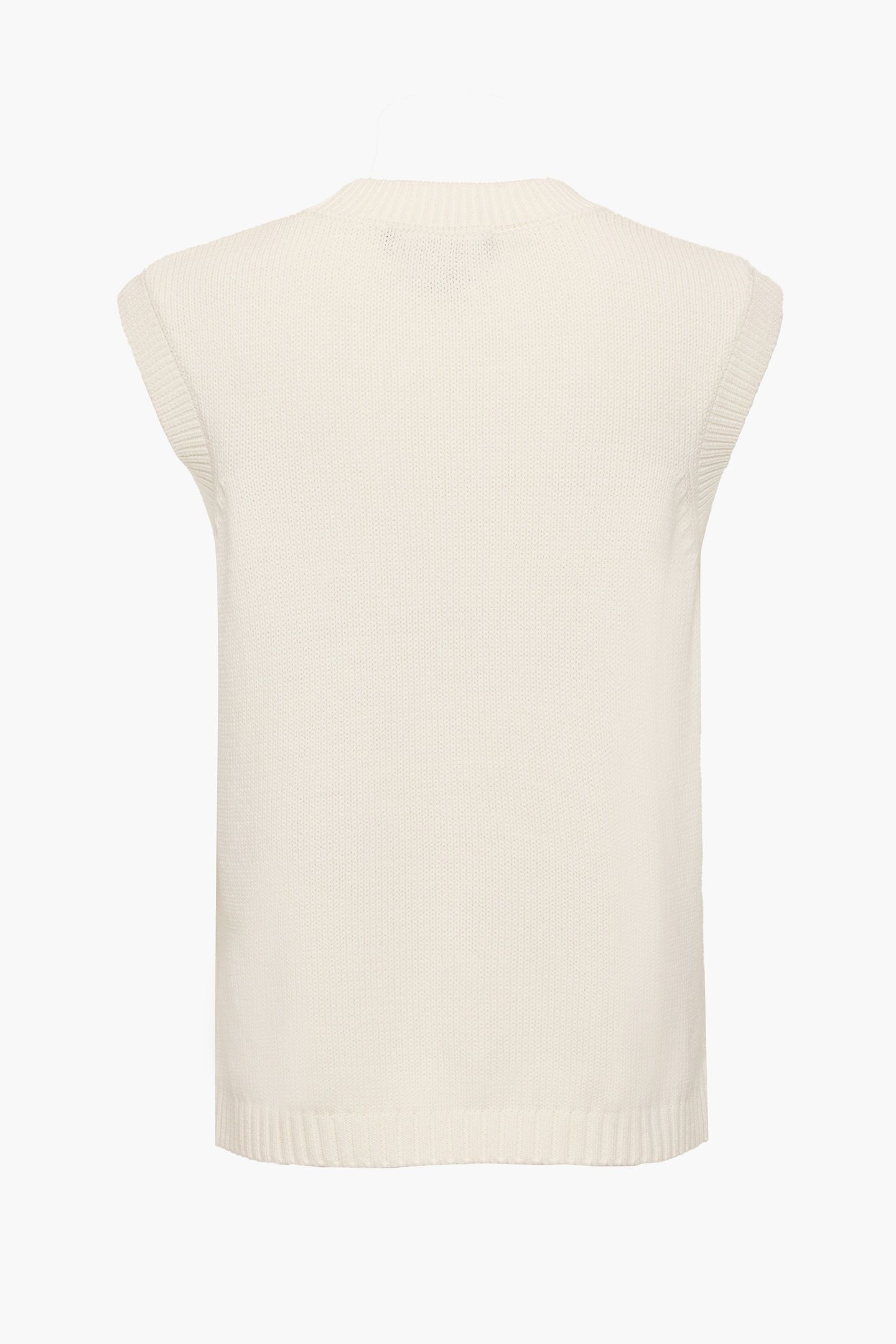 OVERSIZE KNIT TANK SUMMER WHITE 3