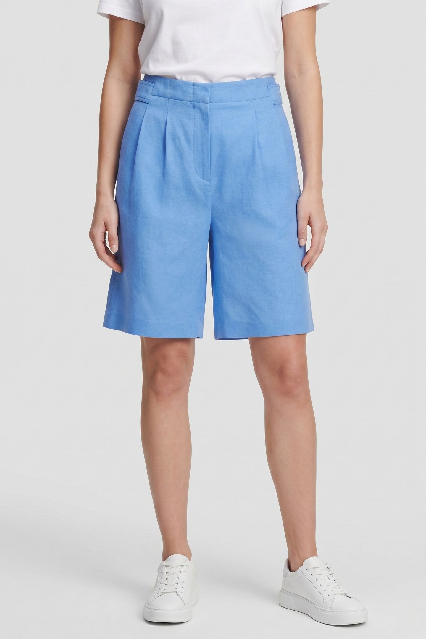 LINEN BLEND SHORTS ULTRAMARINE 1