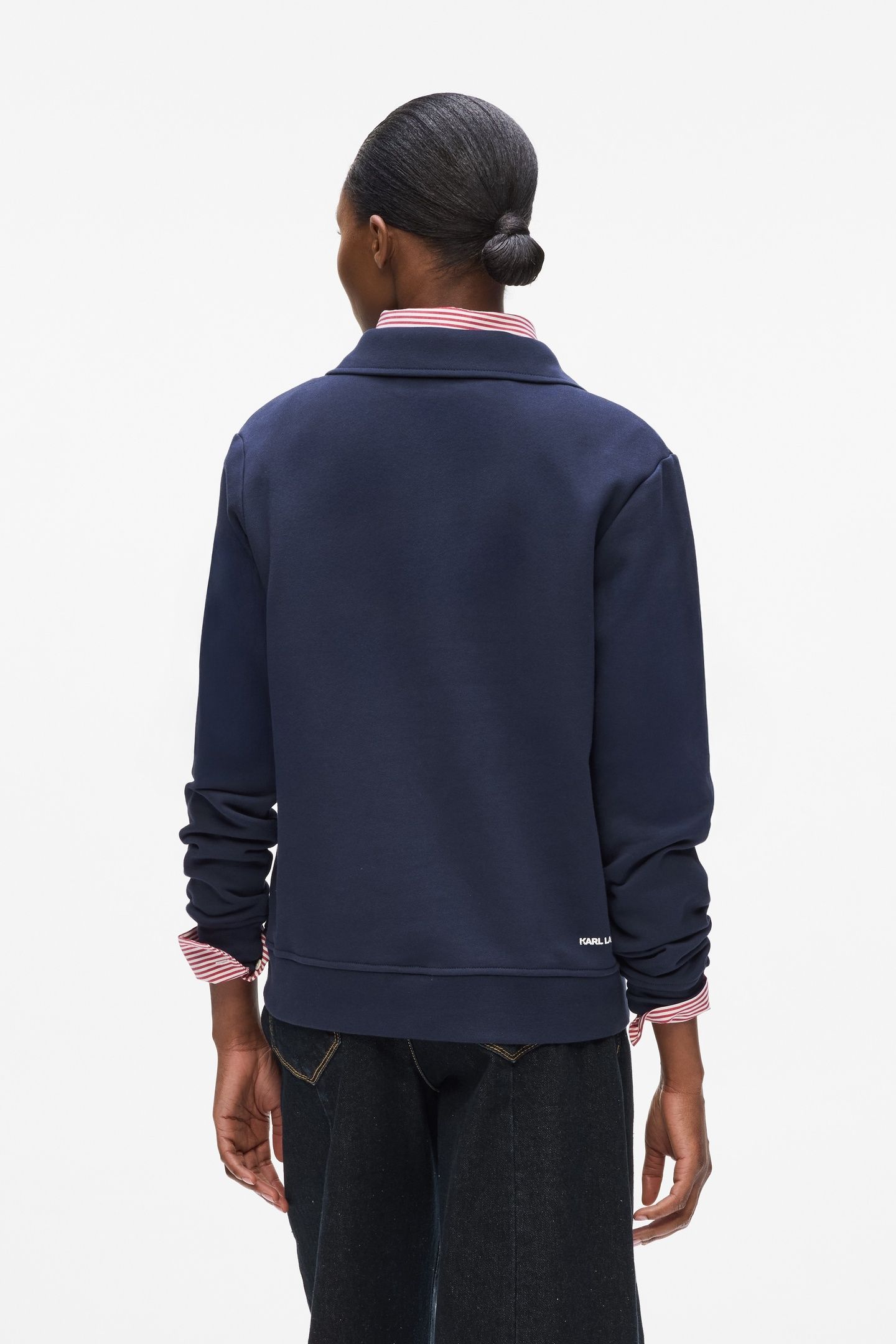 IKON PATCH POLO SWEATSHIRT EVENING BLUE 6