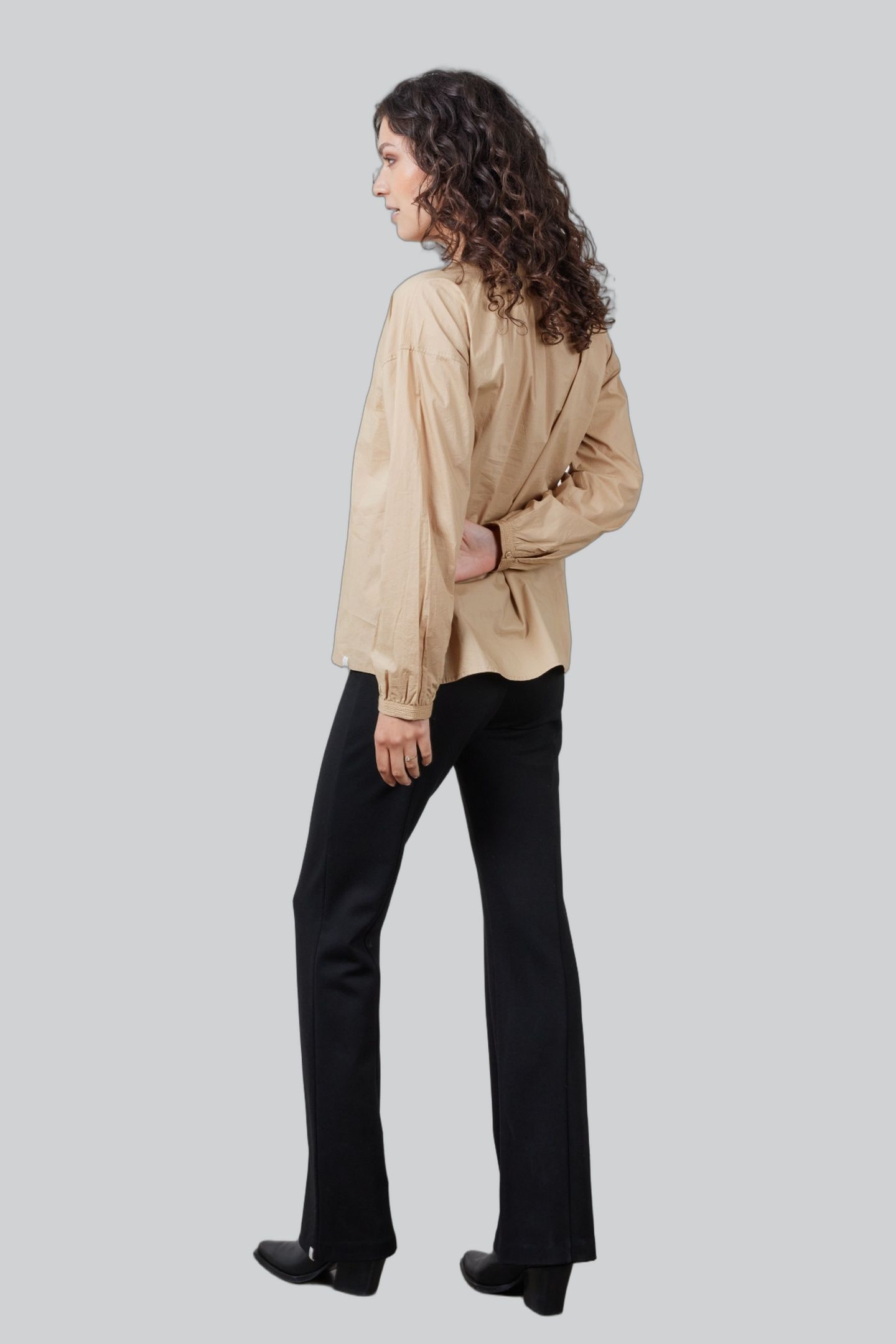 BLOUSE CHANDY TAN BROWN 3