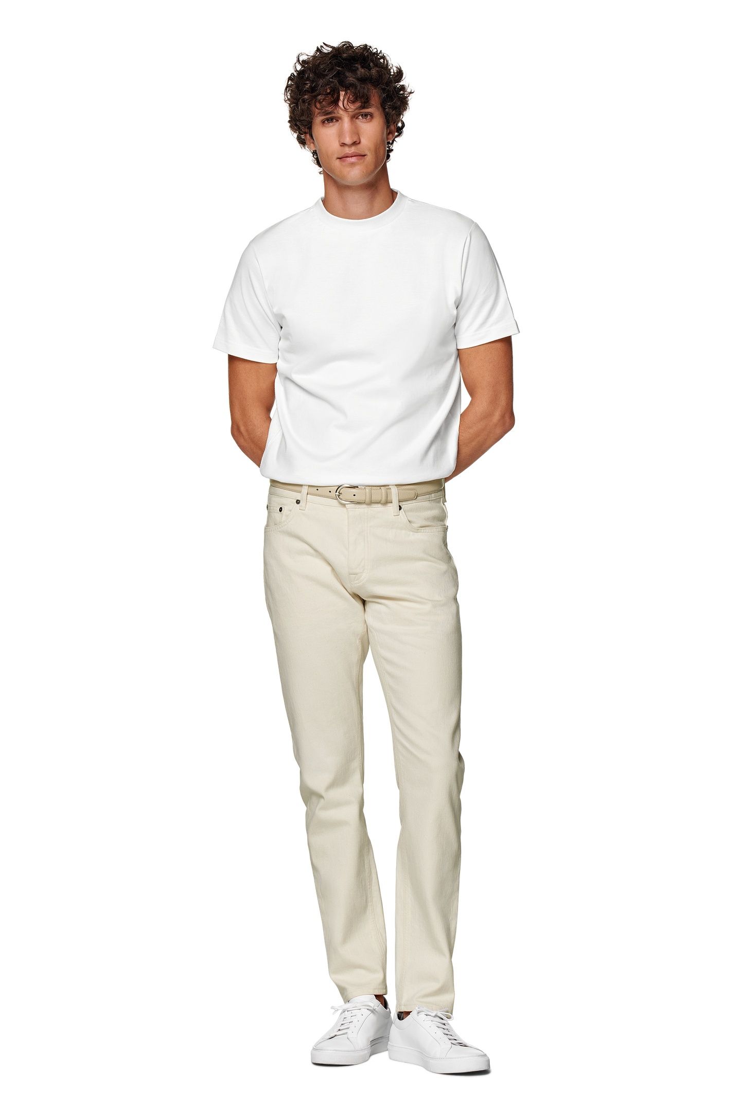 CHARLES-ECRU-DENIM CHINO, DENIM AND SHORTS OFF-WHITE 2