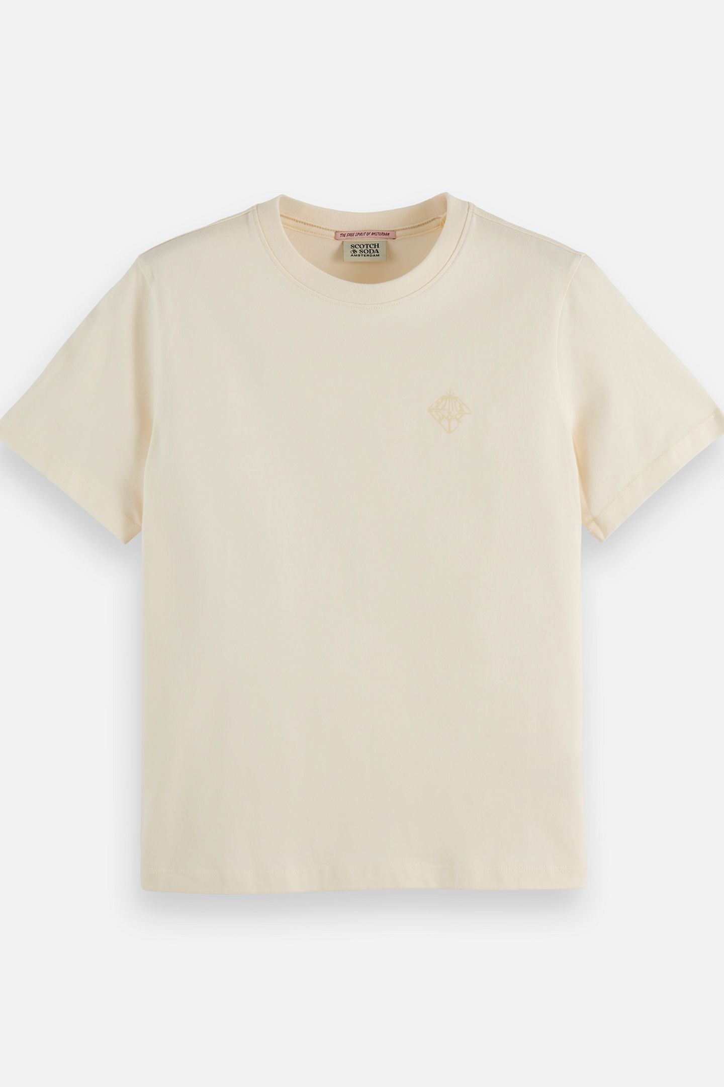 CHEST ARTWORK REGULAR T-SHIRT OFF WHITE 4