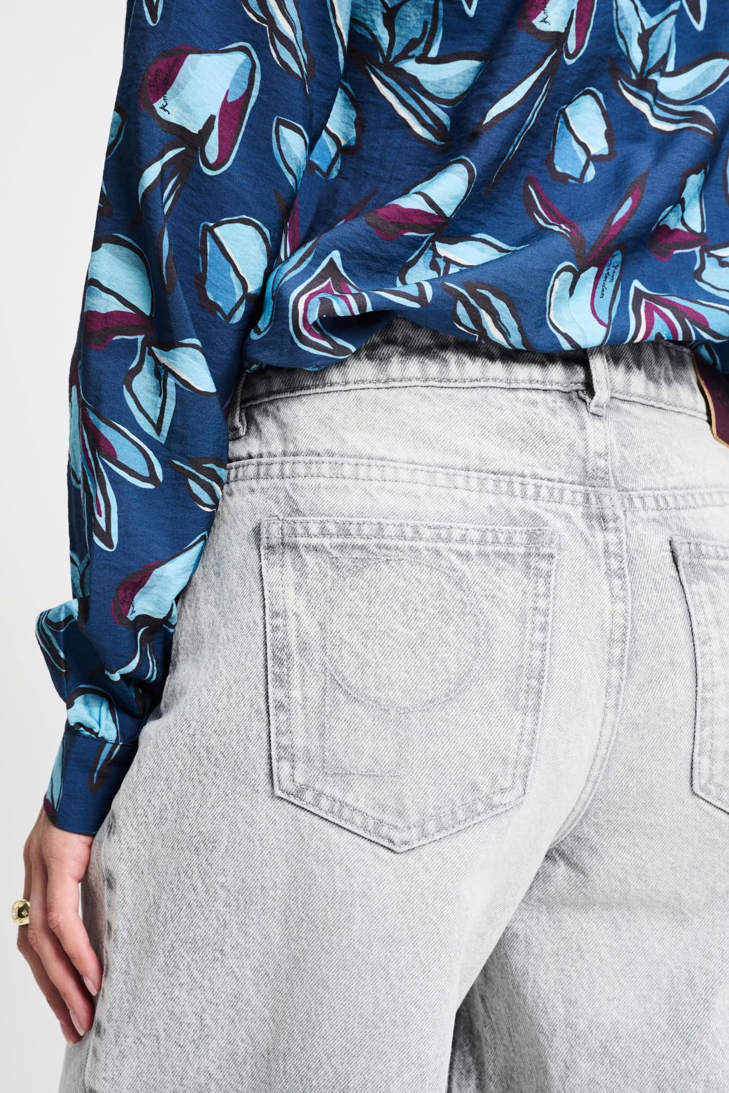 JEANS - BAGGY WIDE LEG GREY 3