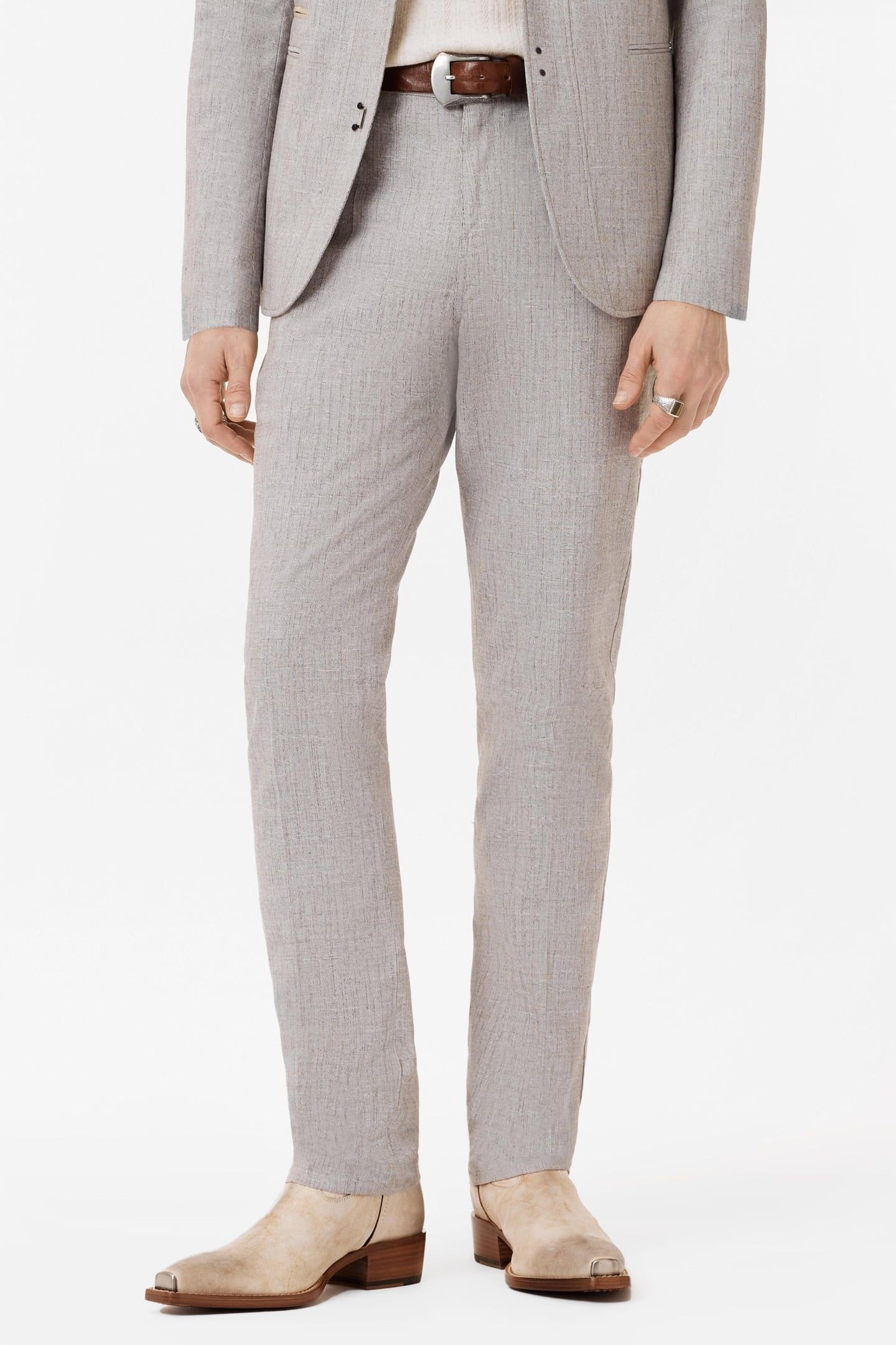 MOTOR CITY PANTS - ZIP FLY LOW RISE SLIM MUSHROOM 1