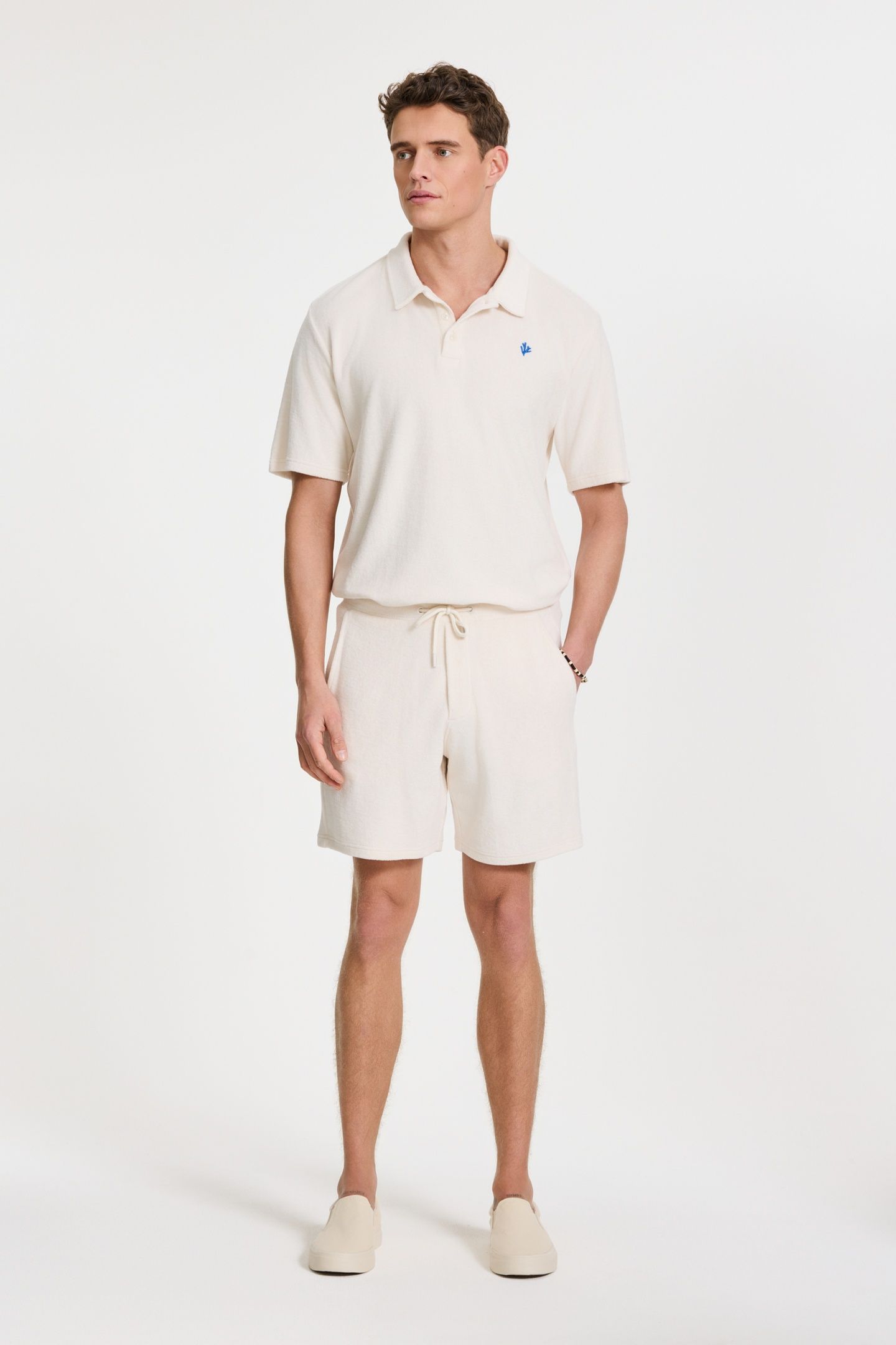 NICO TOWELING POLO SOLID WHITE 3