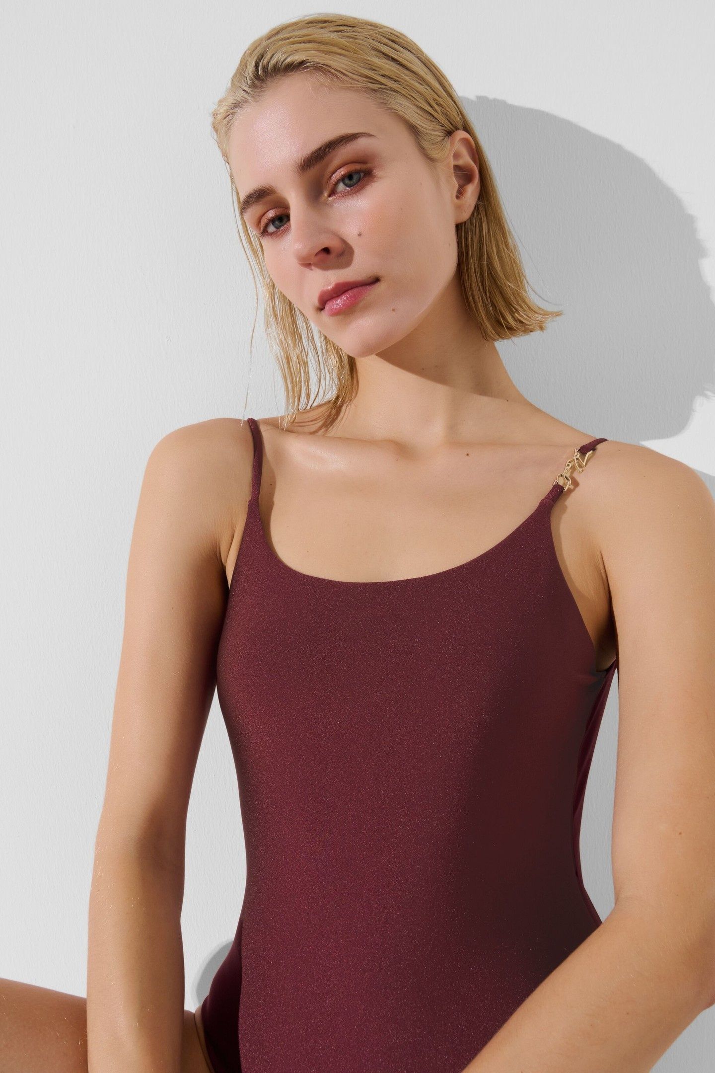 KARL CHEEKY SWIMSUIT WINDSOR BURGUNDY 6