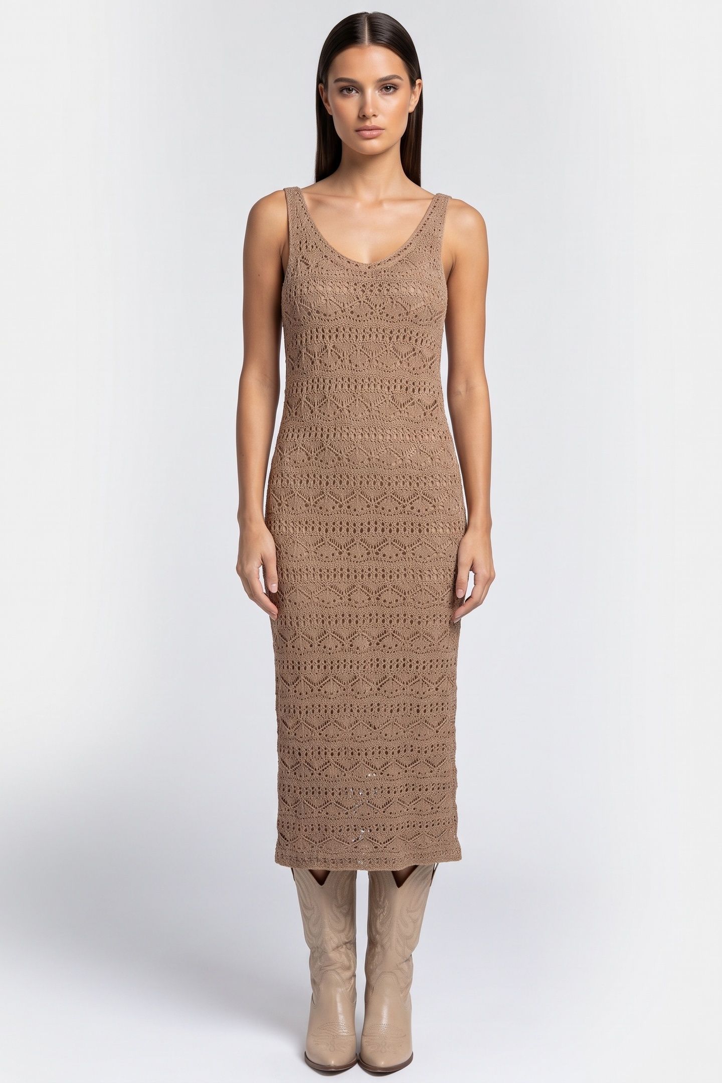 LAZZA DRESS CAPPUCINO 1