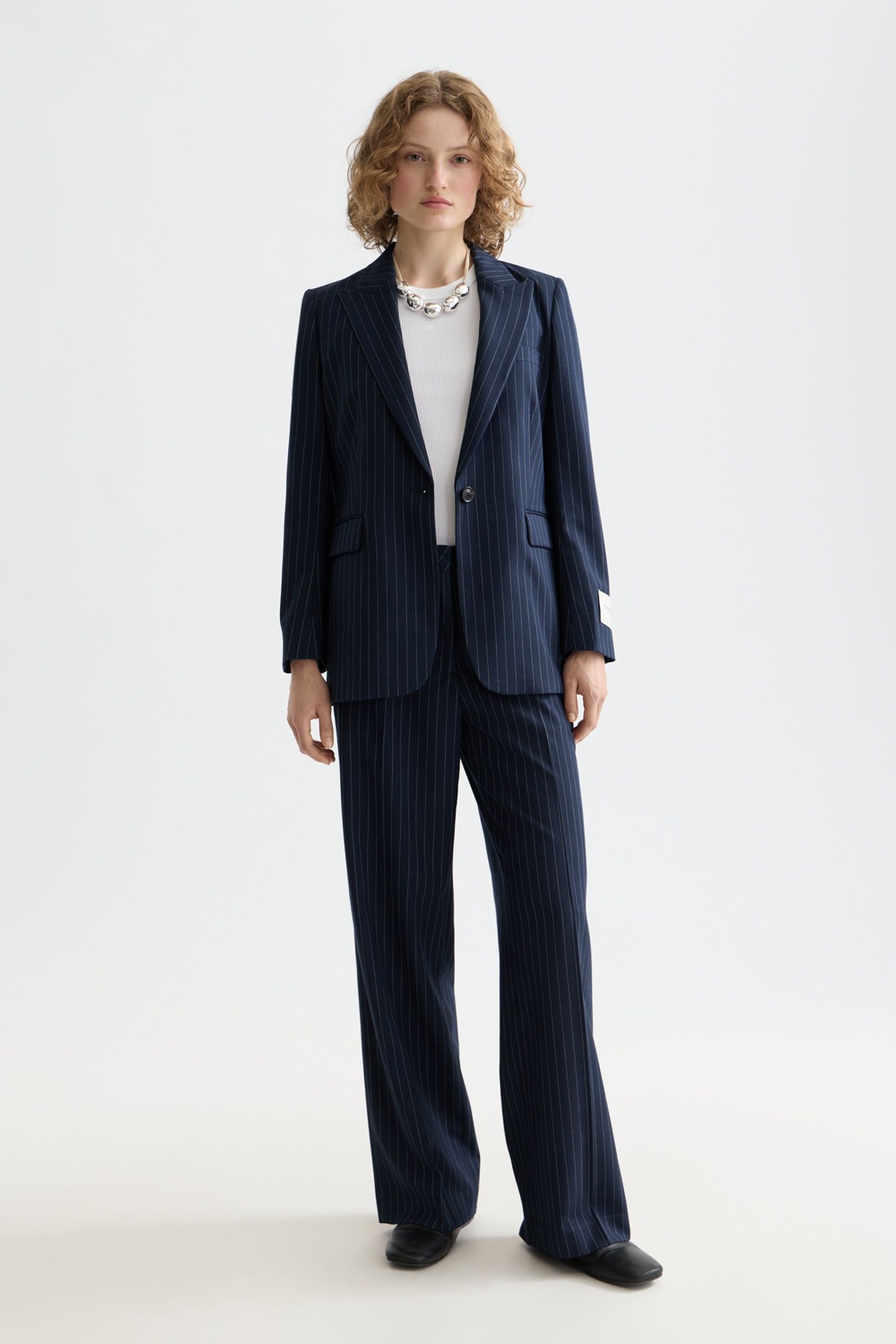 SB FITTED BLAZER NIGHT BLUE PINSTRIPE 2