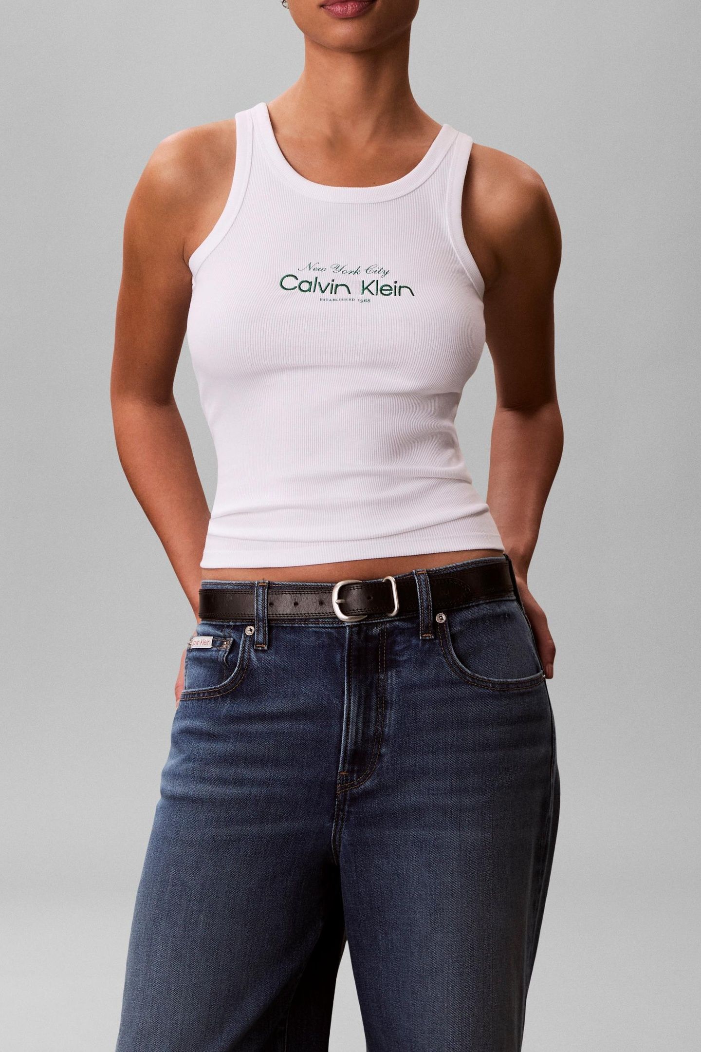 CONTOUR 2X2 RIB TANK TOP BRIGHT WHITE 3