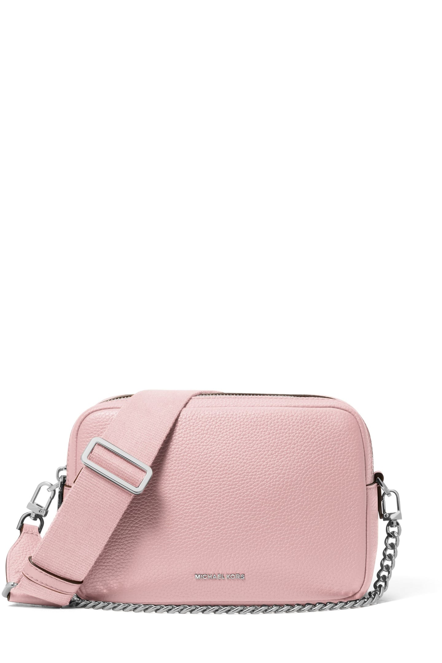 MEDIUM DOUBLE ZIP CHAIN CAMERA CROSSBODY SMOKEY ROSE 3