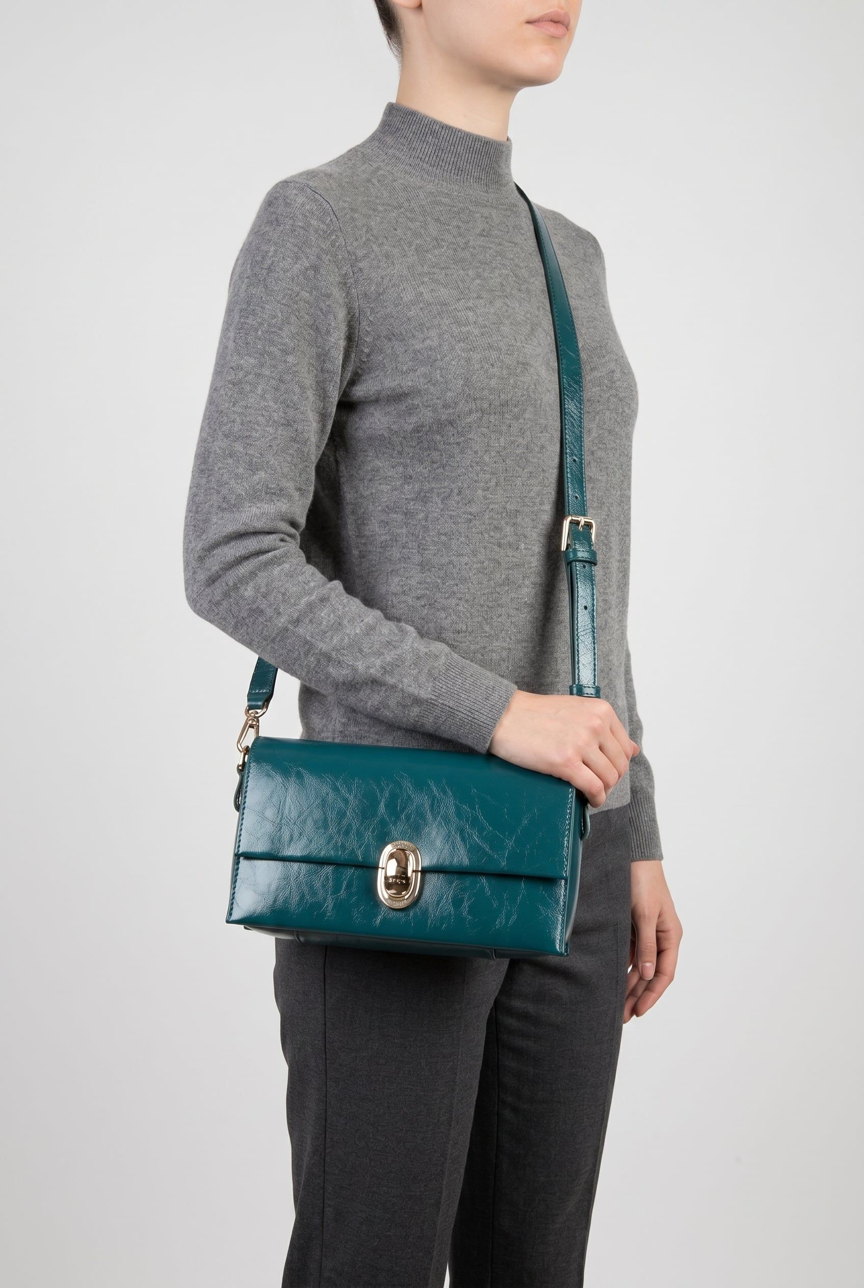 ECLISSE SMALL CROSSBODY DARK TEAL 3